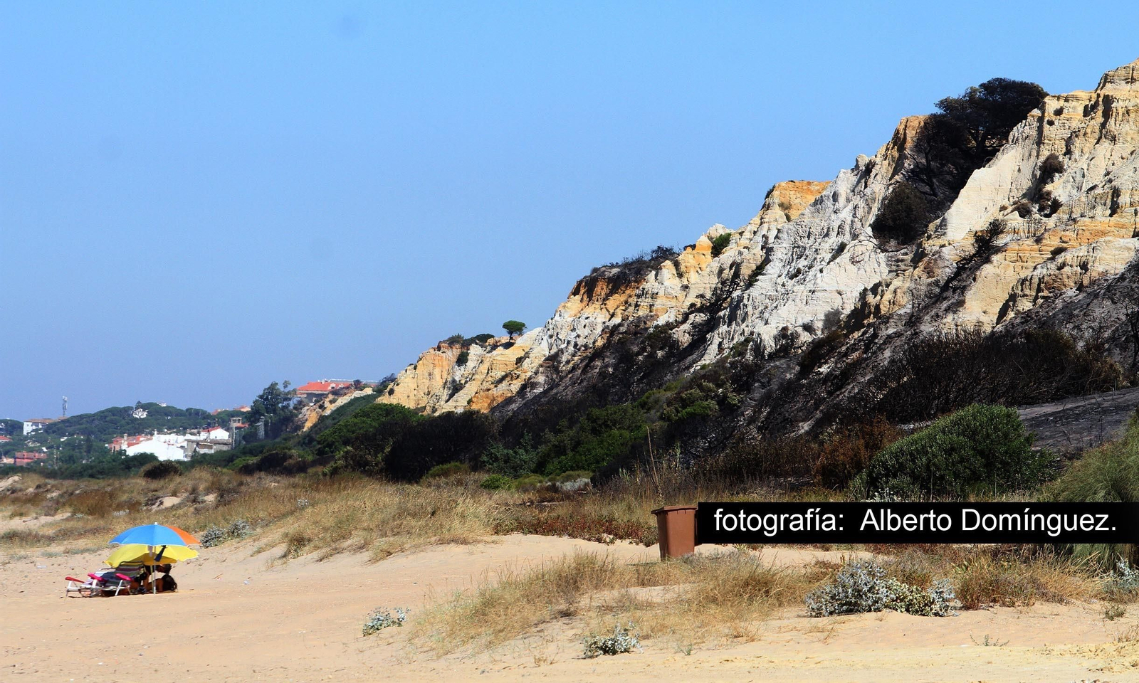 Imágenes de Cuesta Maneli tras el incendio.
