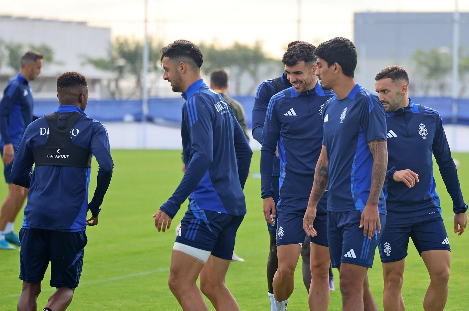 Imágenes del entrenamiento del Recre en la Ciudad Deportiva Francisco Mendoza