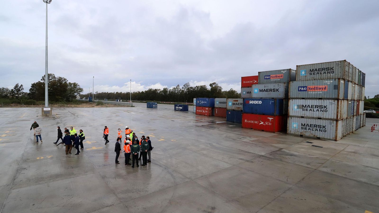 Imagen del nuevo patio de contenedores de Yilport.