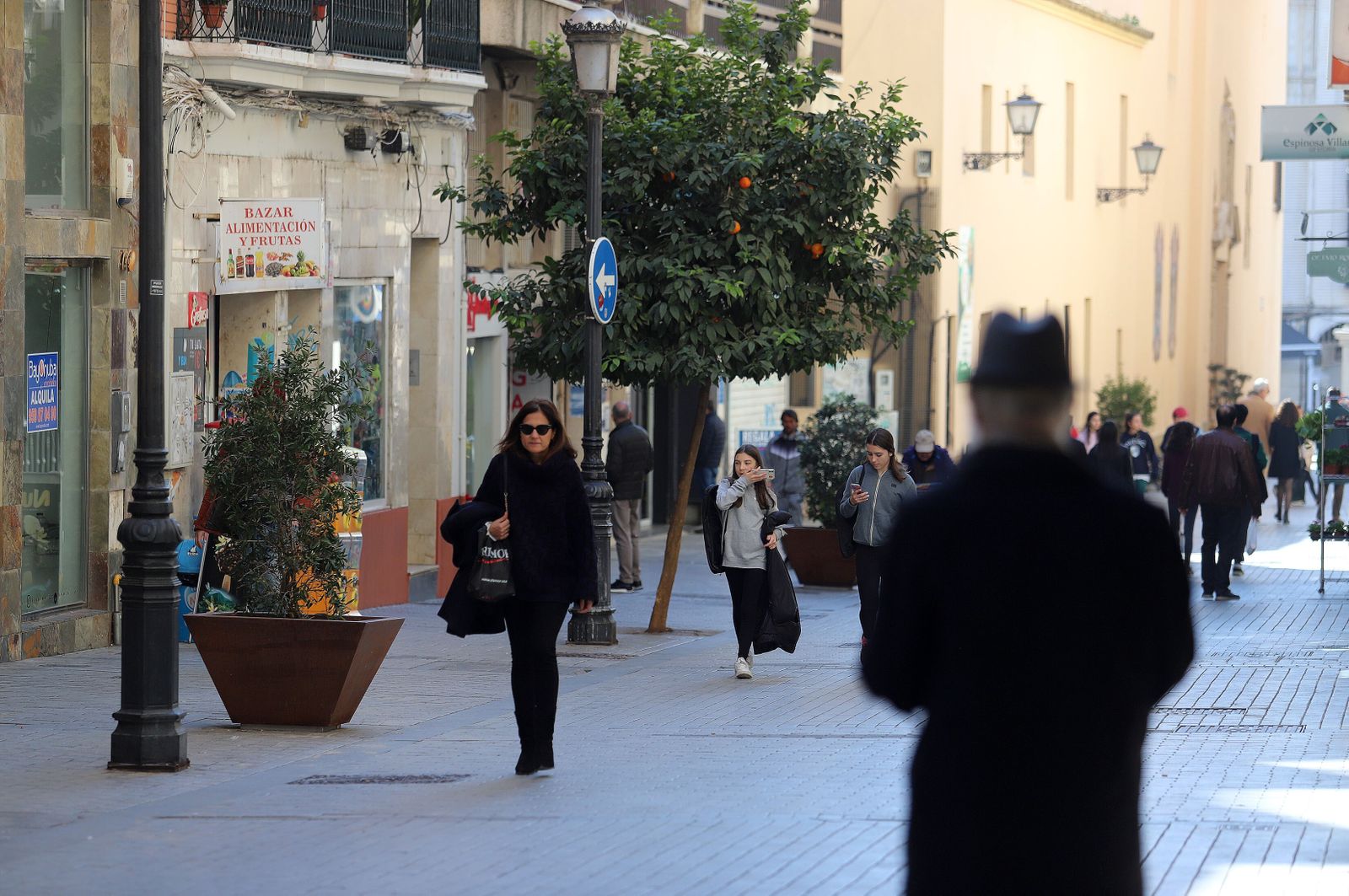 Ambiente en el centro de Huelva esta semana.