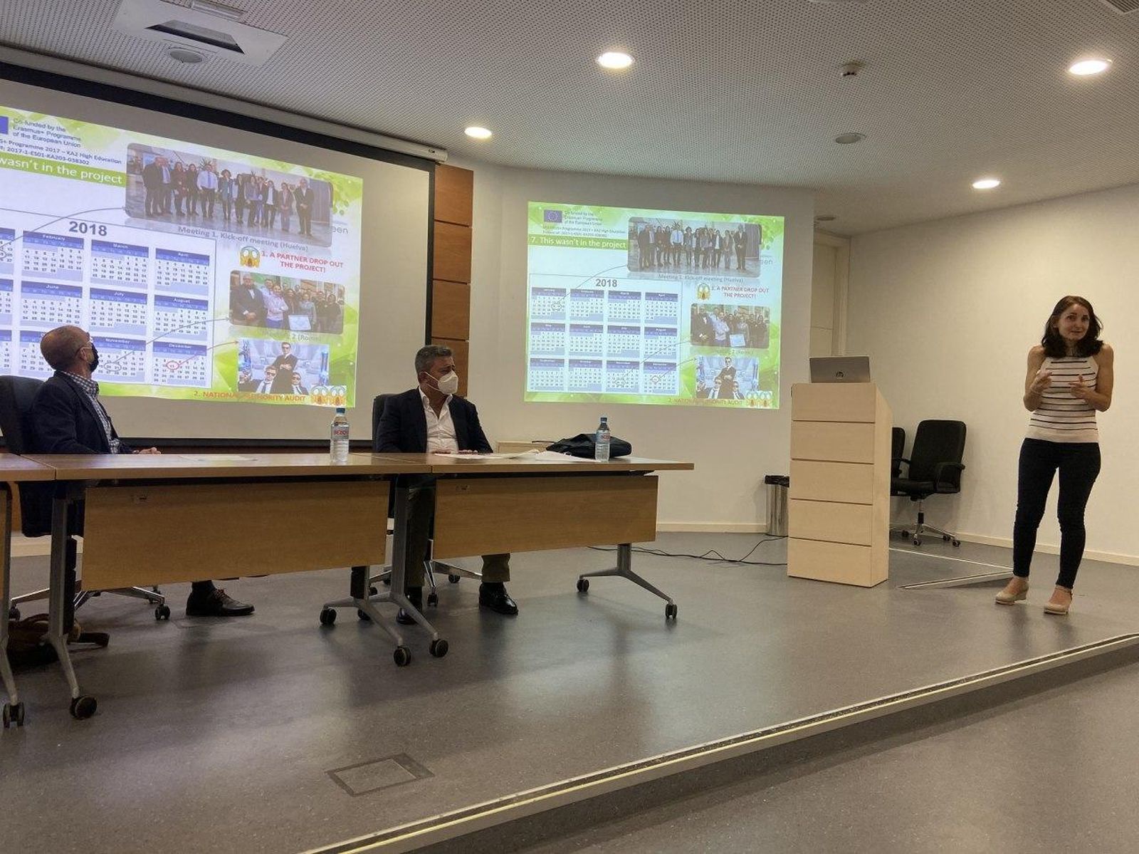 Un momento del acto desarrollado en 'streaming' por la Universidad de Huelva.