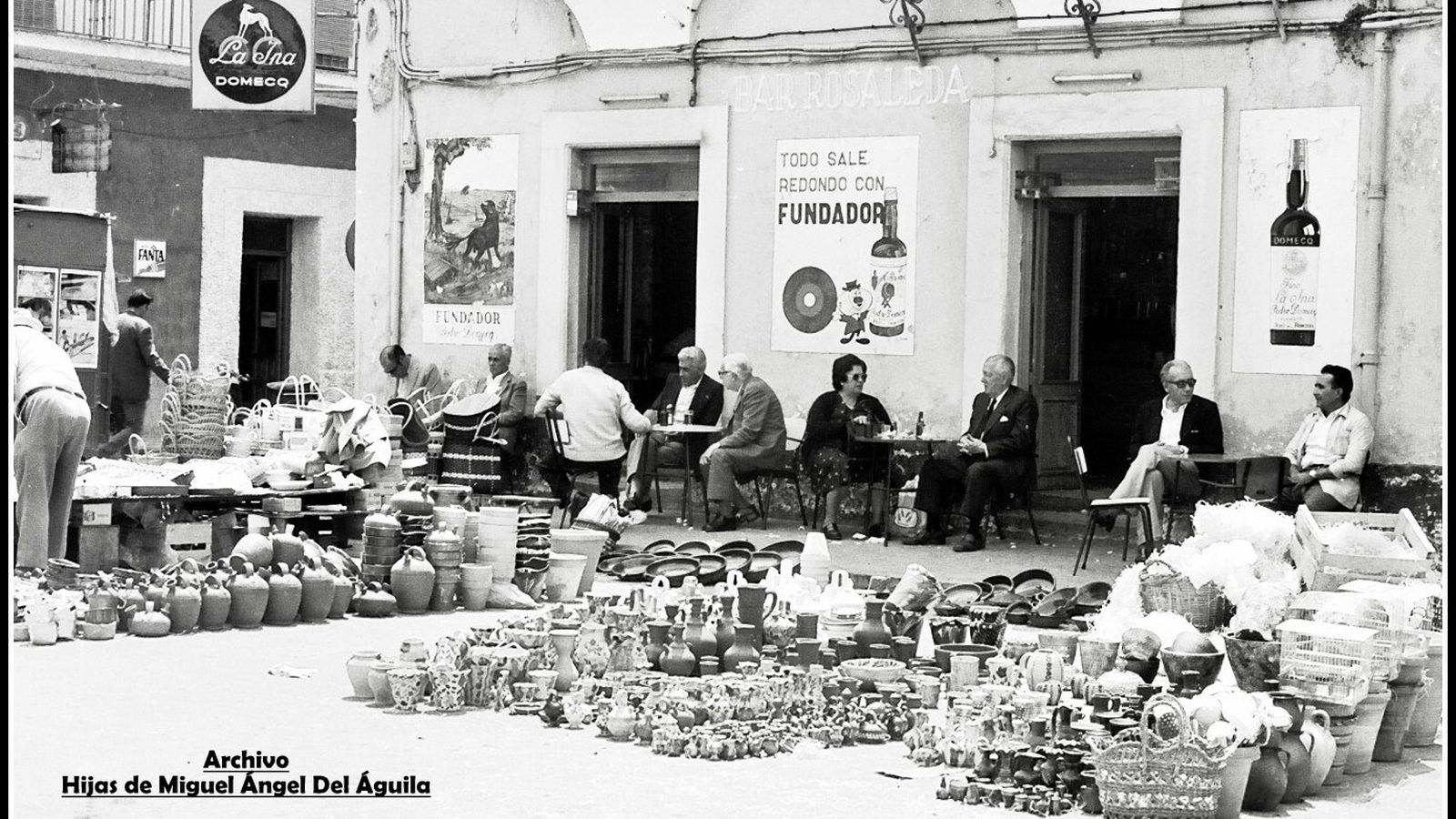 El bar Rosaleda y Bermejo.