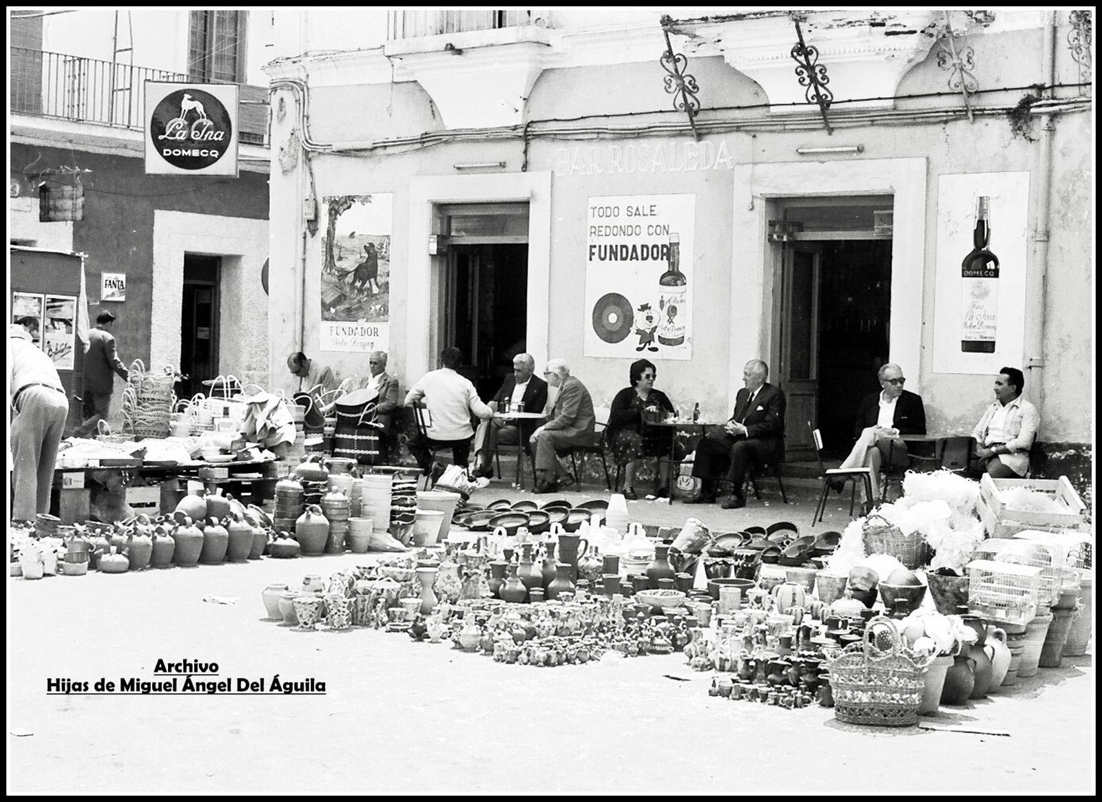 El bar Rosaleda y Bermejo.
