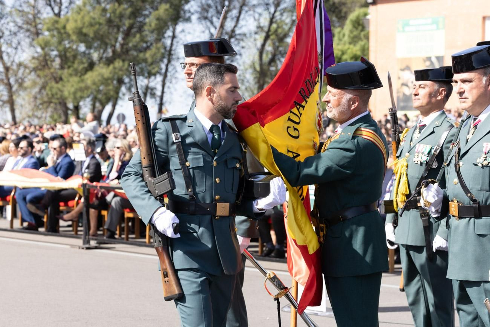 Acto de jura de bandera de la 130ª promoción de guardias civiles de la Academia de Baeza