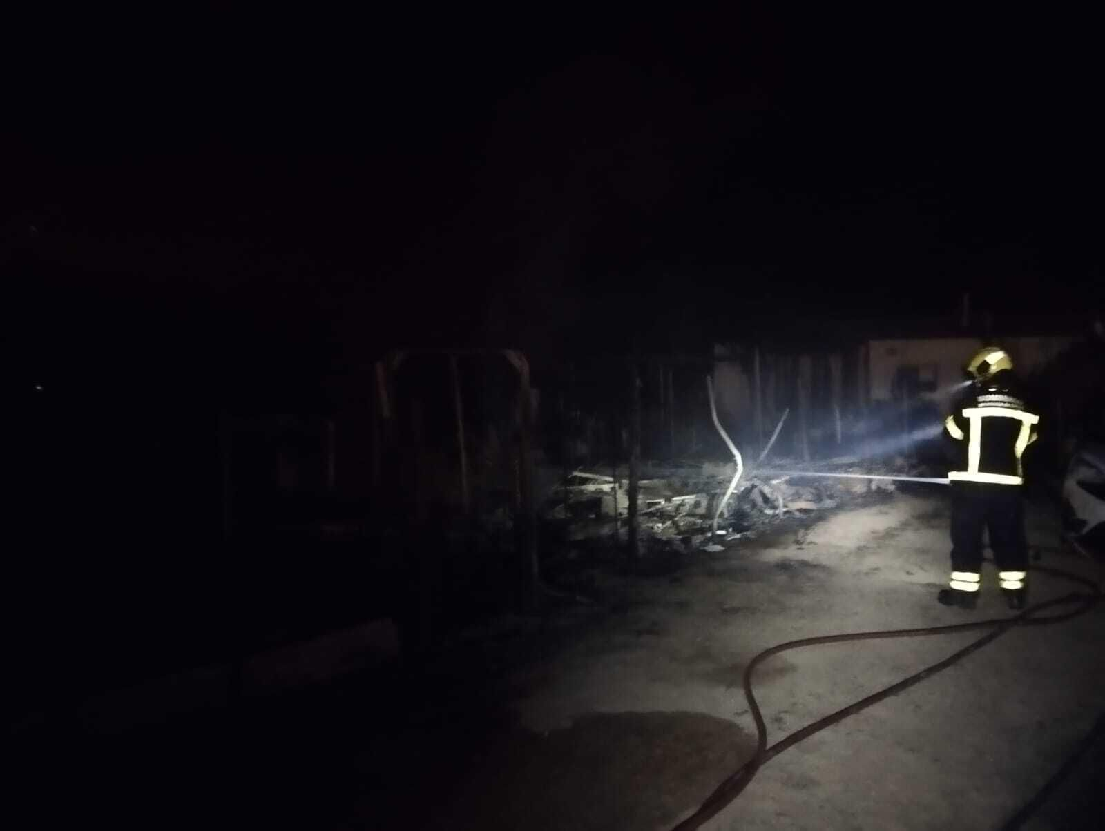 Así ha quedado la zona de El Palmar donde se ha declarado el incendio
