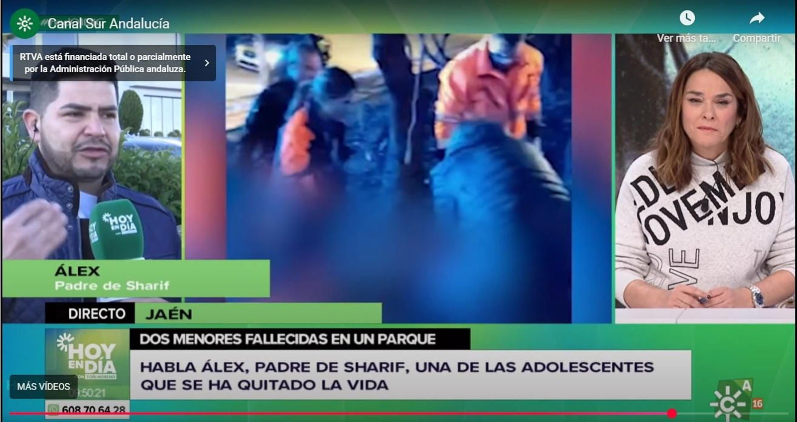 Álex, padre de Sharif, en declaraciones al programa Hoy en Día, de Canal Sur.