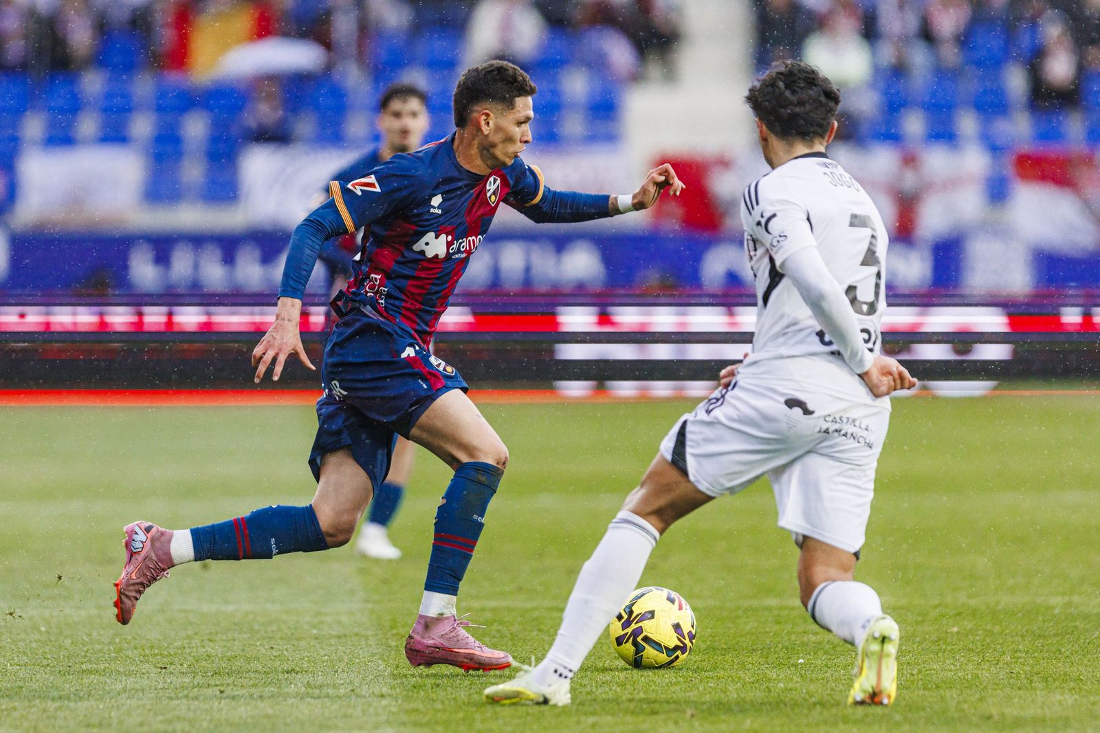 Partido Huesca-Albacete disputado el sábado.