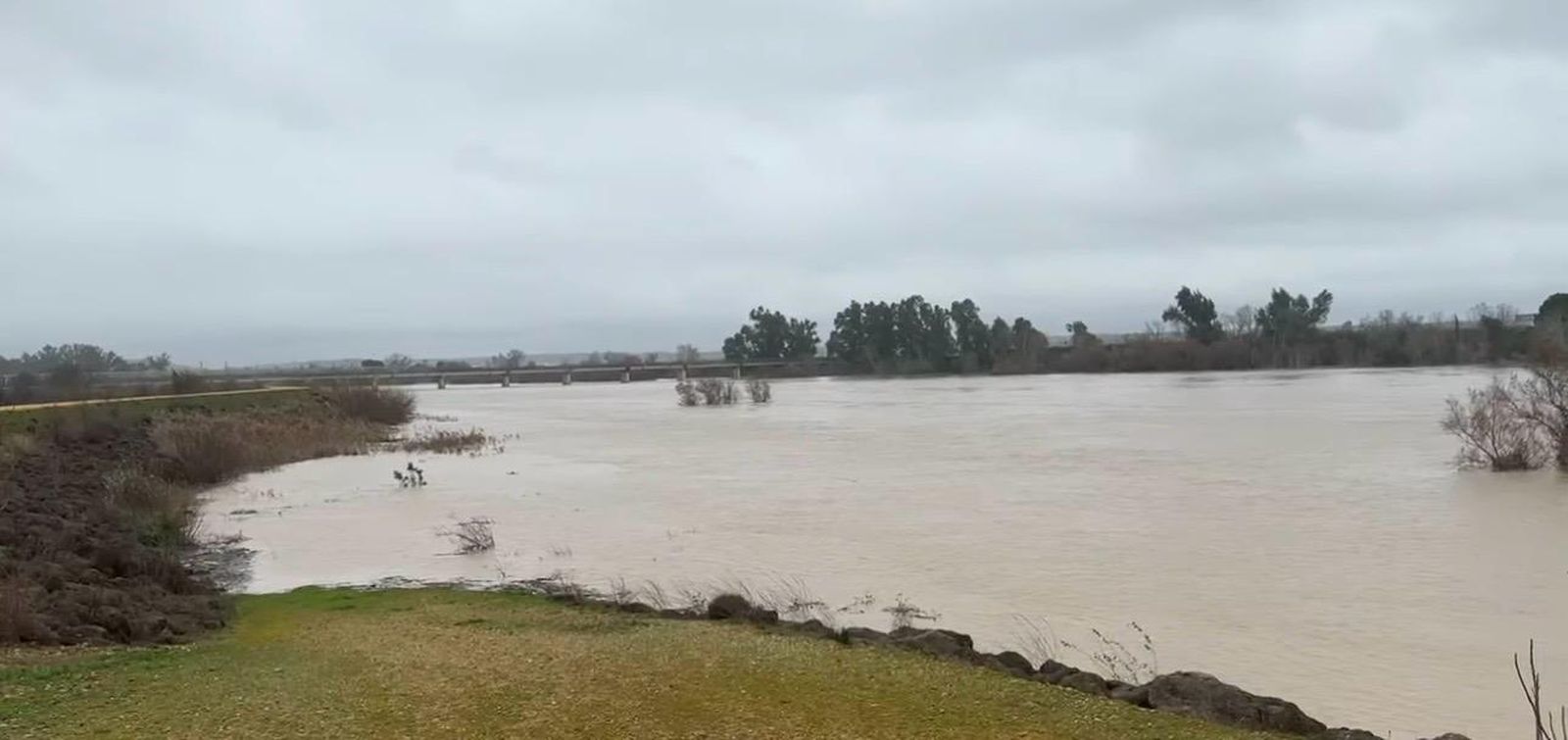 El río Guadalquivir a su paso por Lora del Río