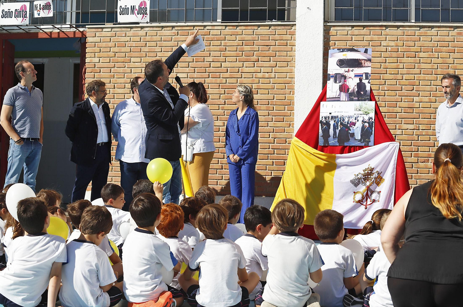 La Asociación de Antiguos Alumnos Maristas Huelva, Ademar, realiza un acto conmemorativo sobre la visita de Juan Pablo II