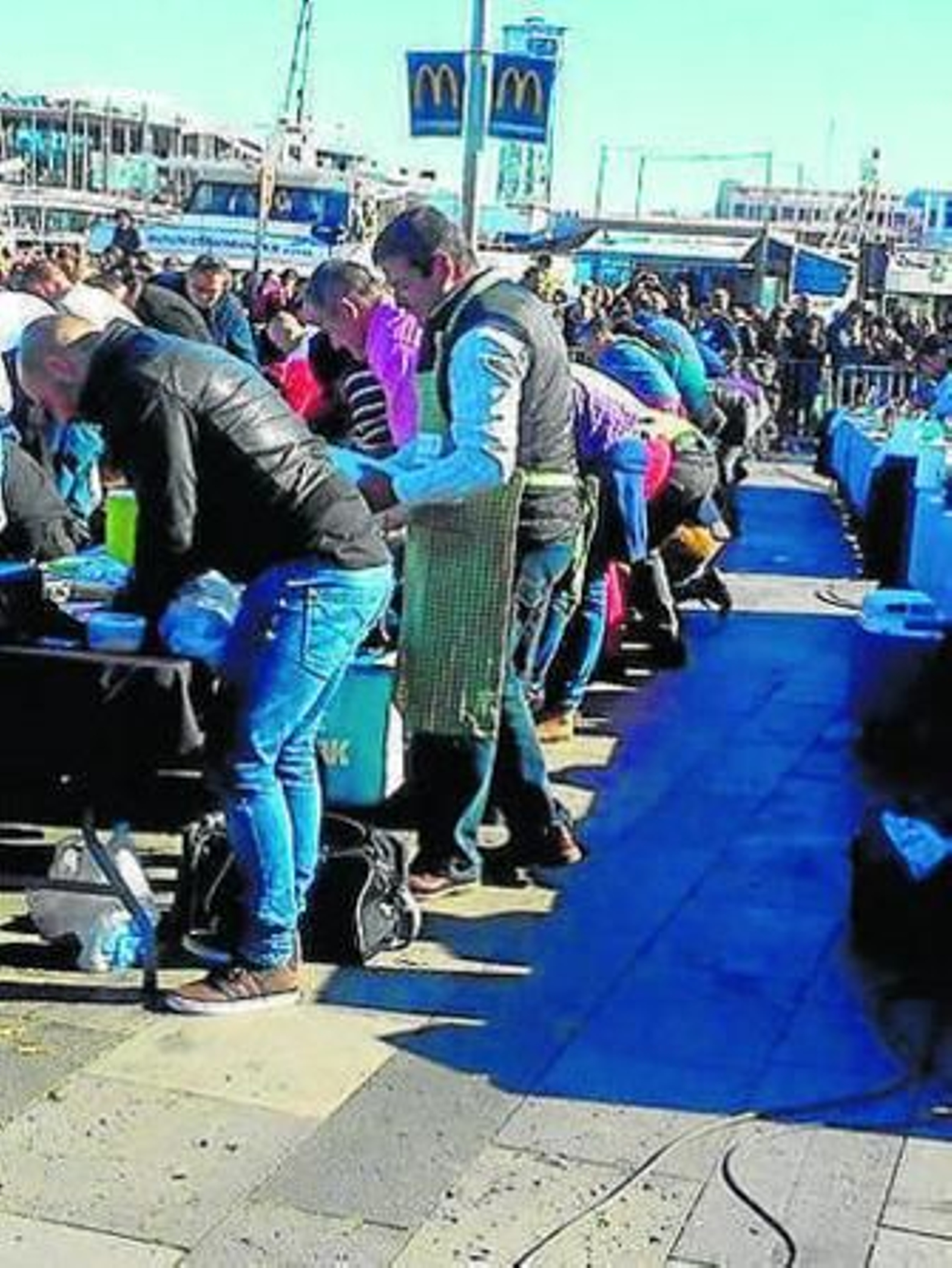 Espinosa, durante el casting.