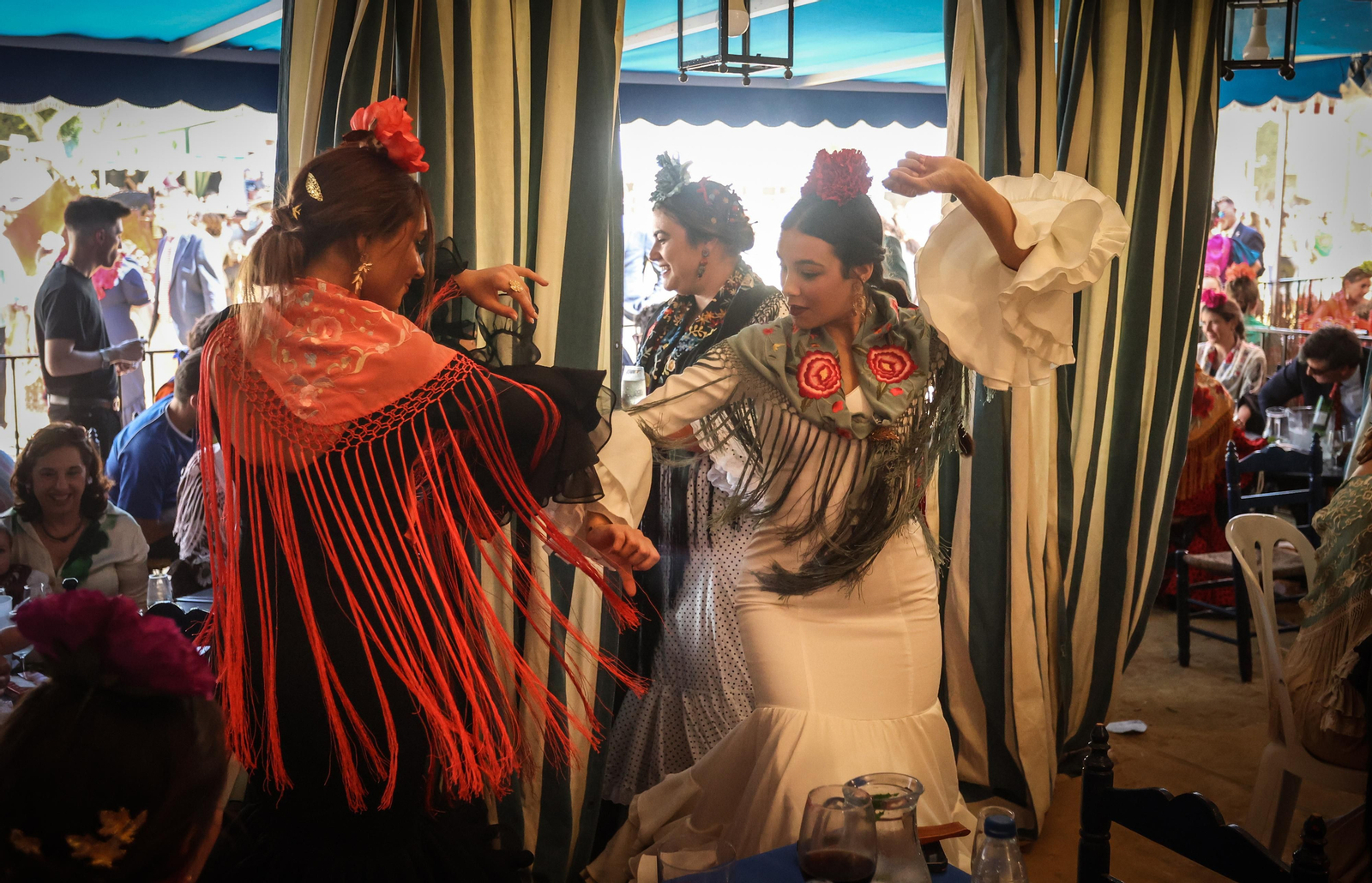 Imágenes del ambiente el domingo en la Feria de Jerez 2024