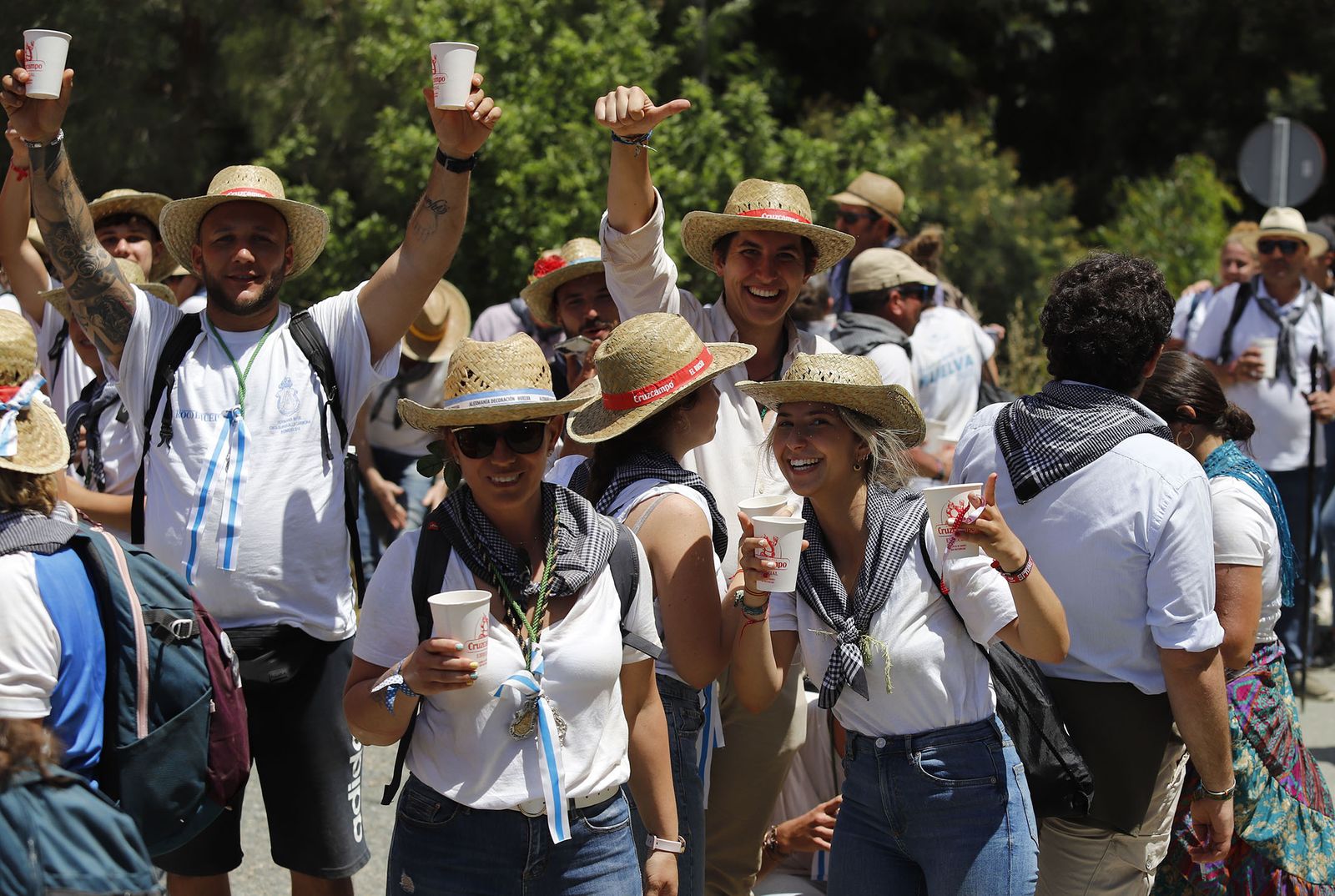 Todos los peregrinos de la Hermandad de Huelva, en imágenes