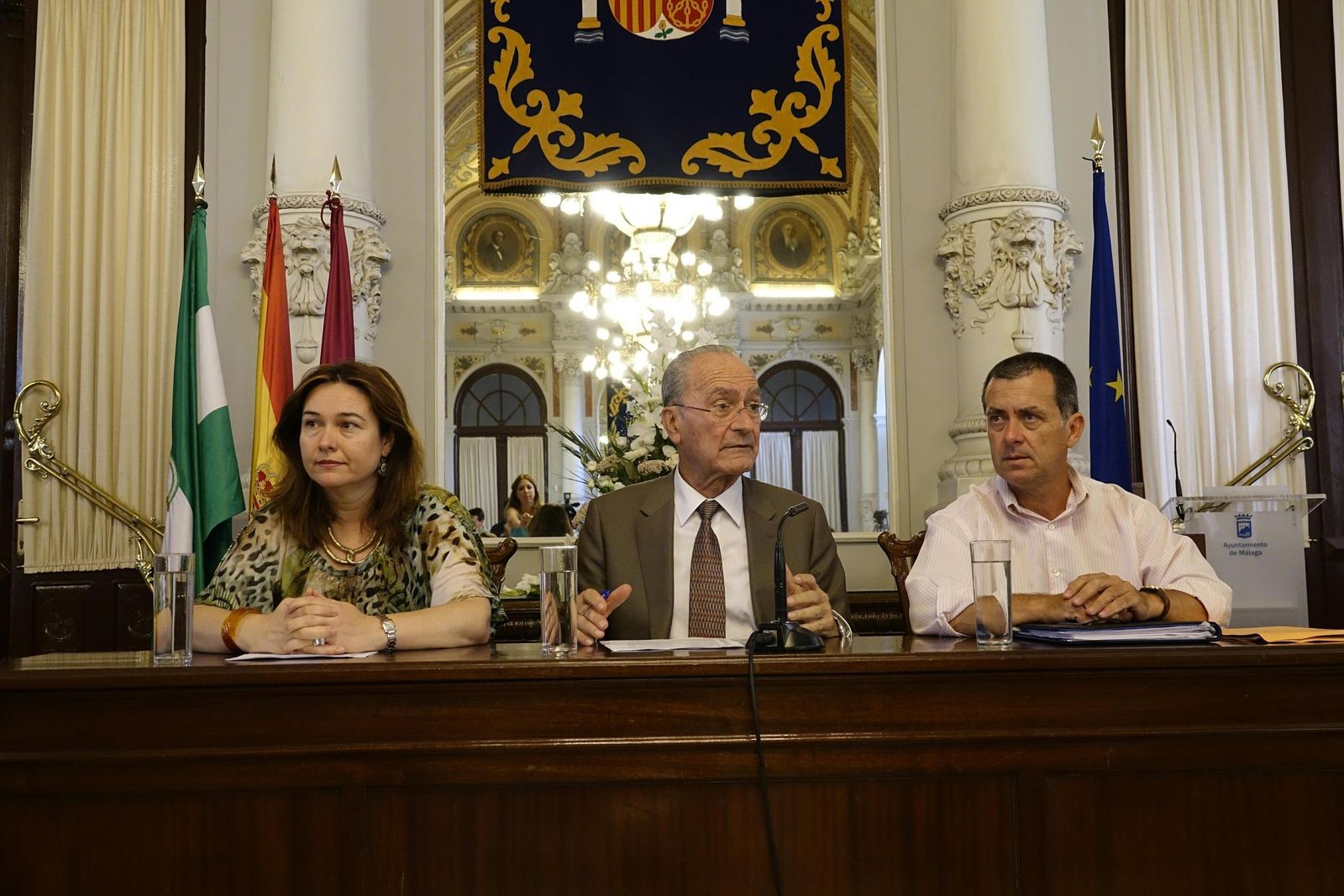 María del Mar Martín Rojo, Francisco de la Torre y Enrique Nadales, ayer, en la presentación de la iniciativa.