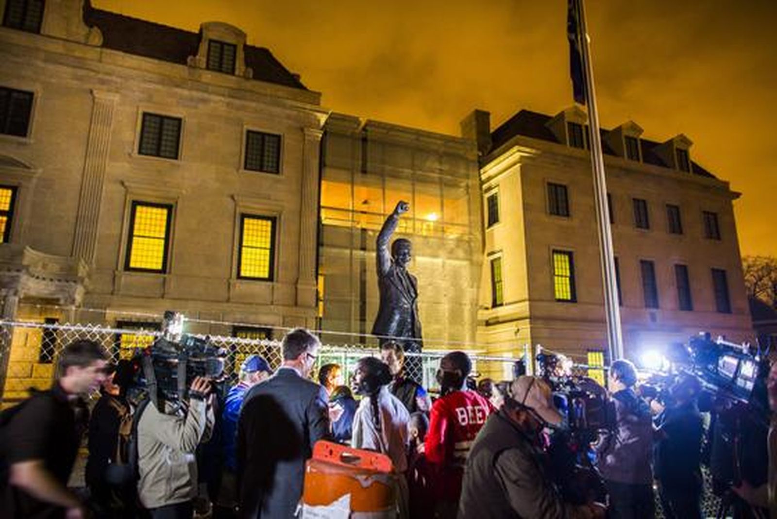 Concentración ante la embajada de Sudáfrica en Washington.

Foto: EFE