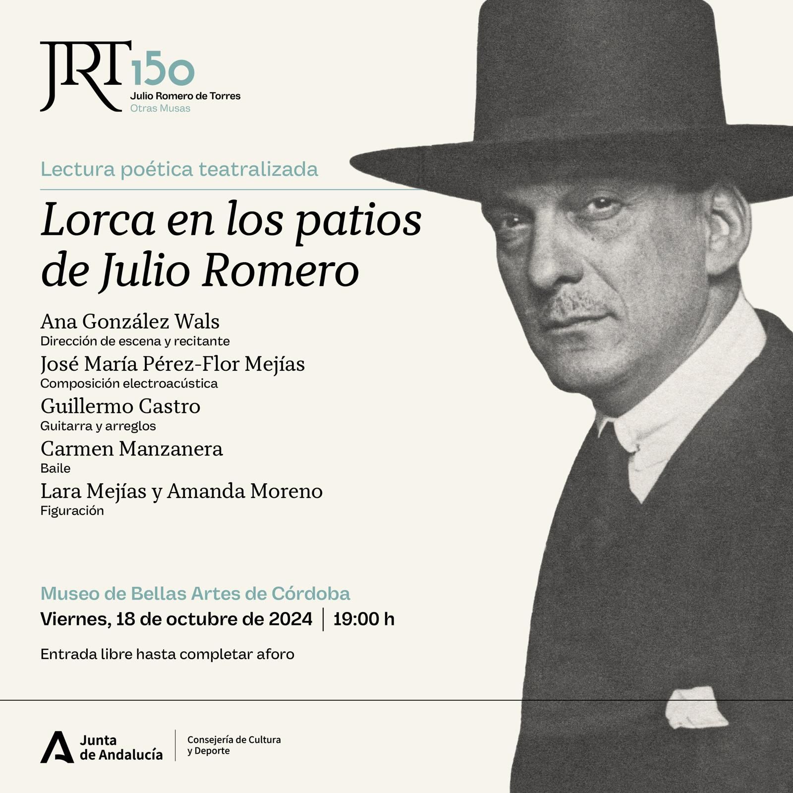 Cartel de Lorca en los Patios de Julio Romero