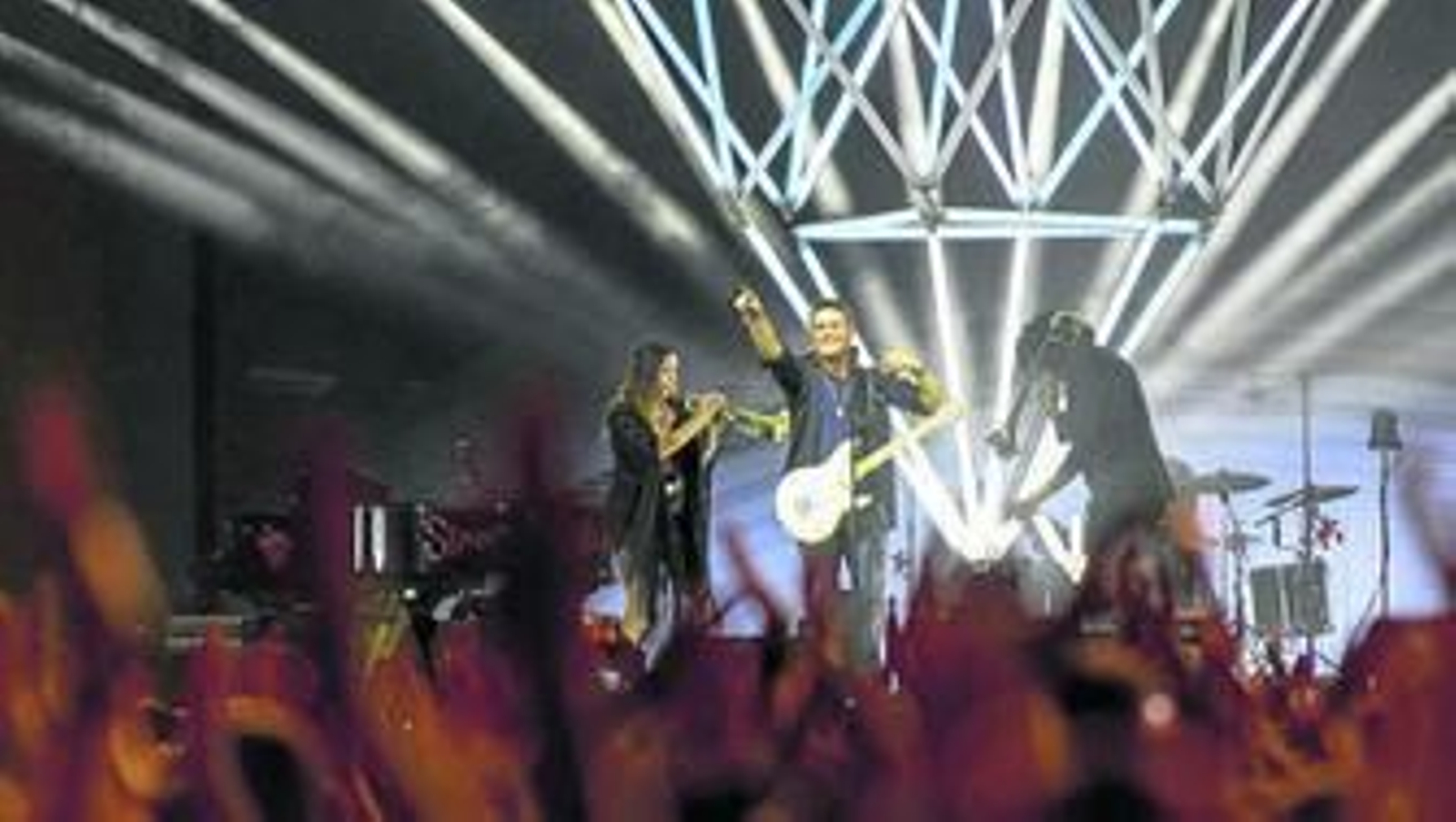 Alejandro Sanz, en un momento del concierto del sábado.