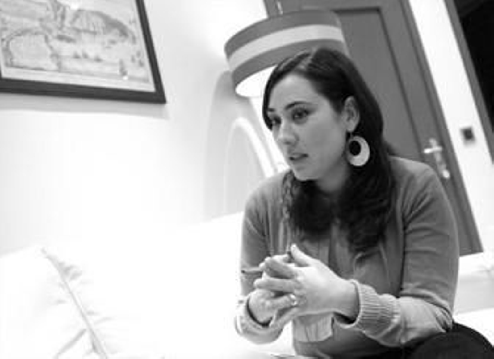 La concejal socialista Rocío Arrabal, durante la entrevista en el despacho de Alcaldía de la Casa Consistorial.