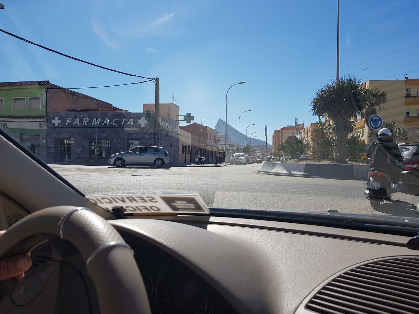 La rotonda, ya sin los bloques de hormigón.