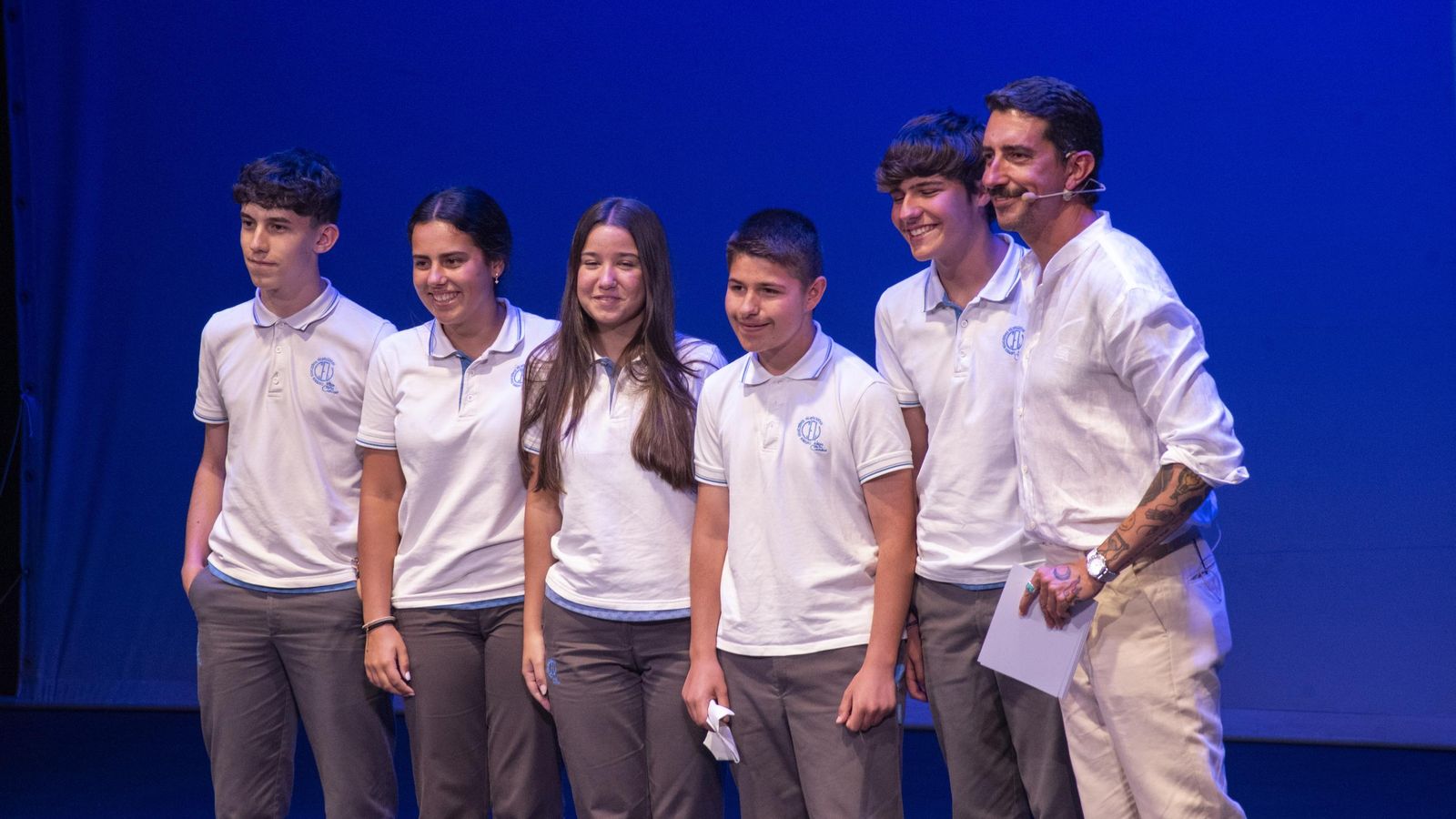 Uno de los grupos premiados. 