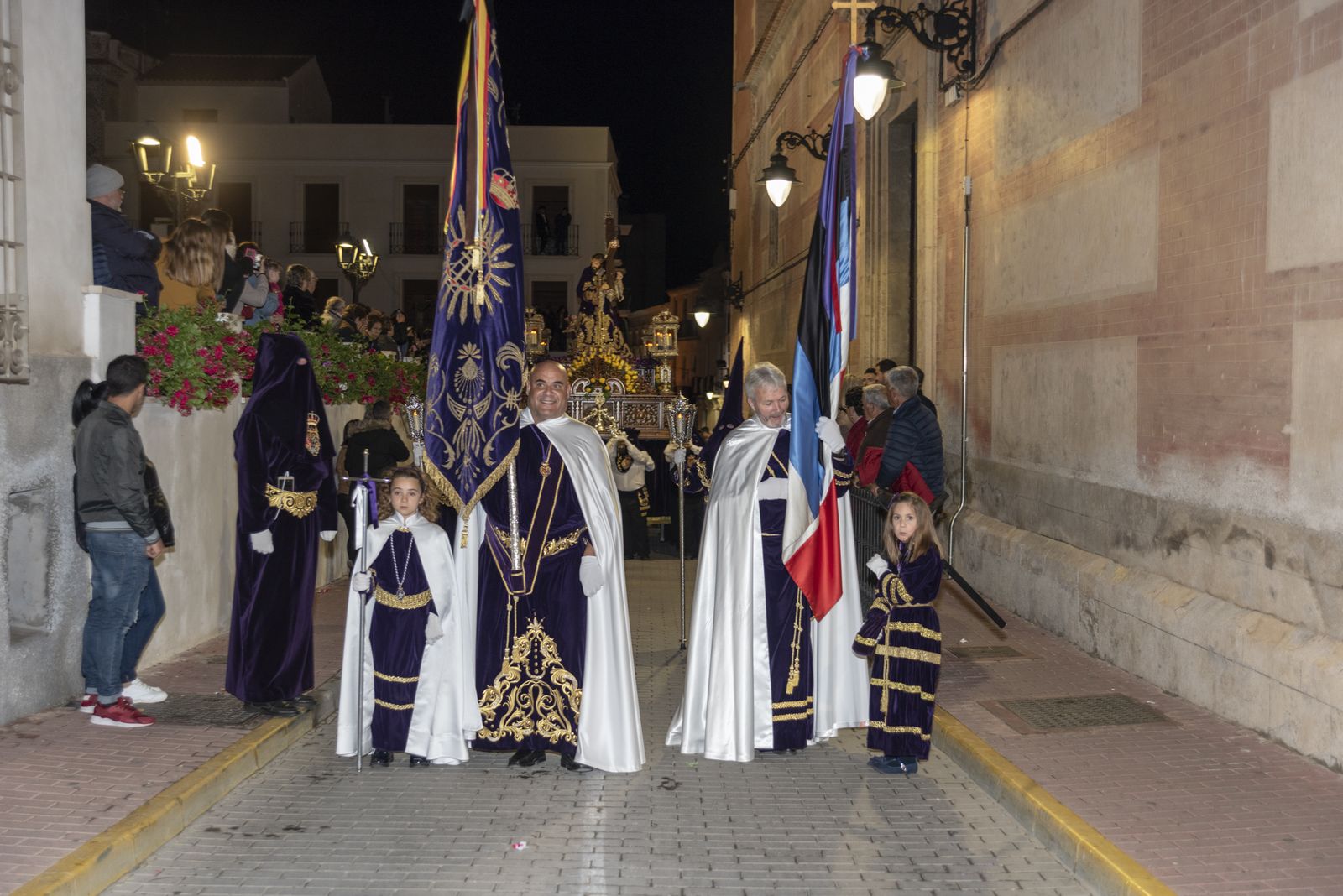 Imágenes de la procesión del Jueves Santo en Cuevas