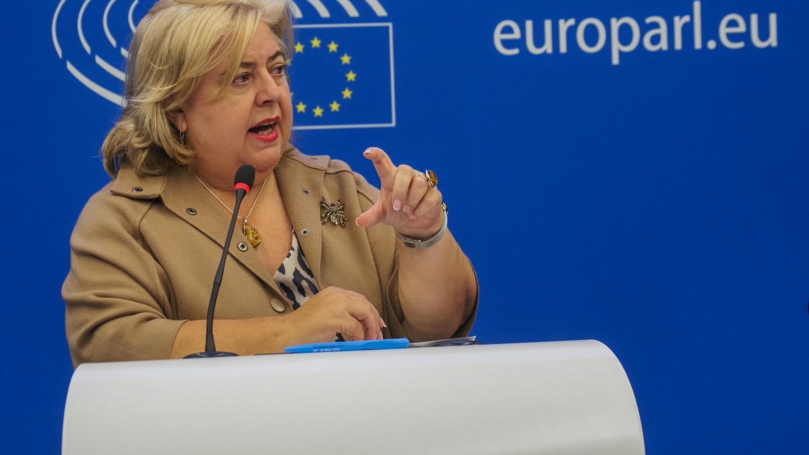 La parlamentaria europea Clara Aguilera.