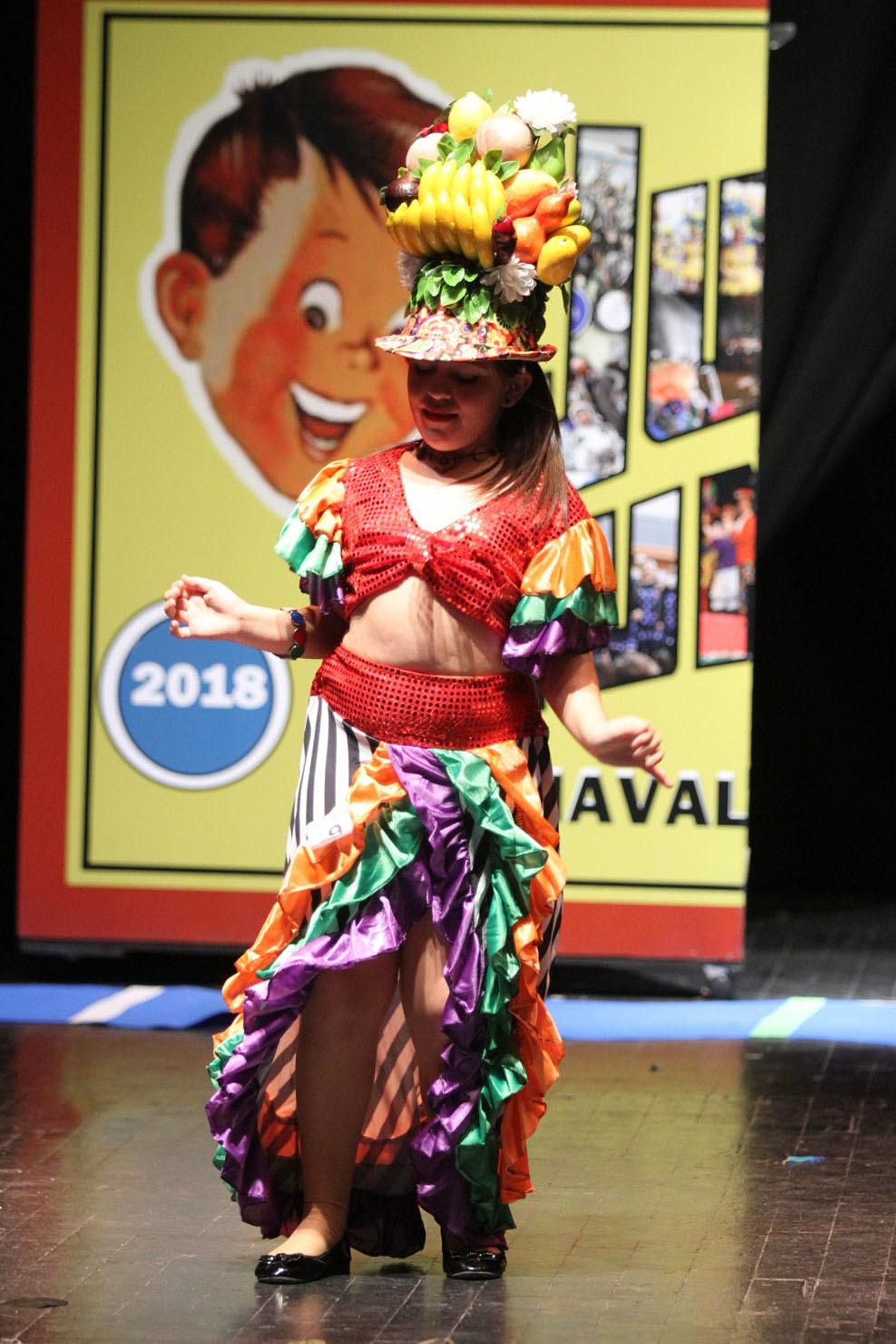 Gala de la coronación de  la choquera mayor e infantil del Carnaval Colombino 2018