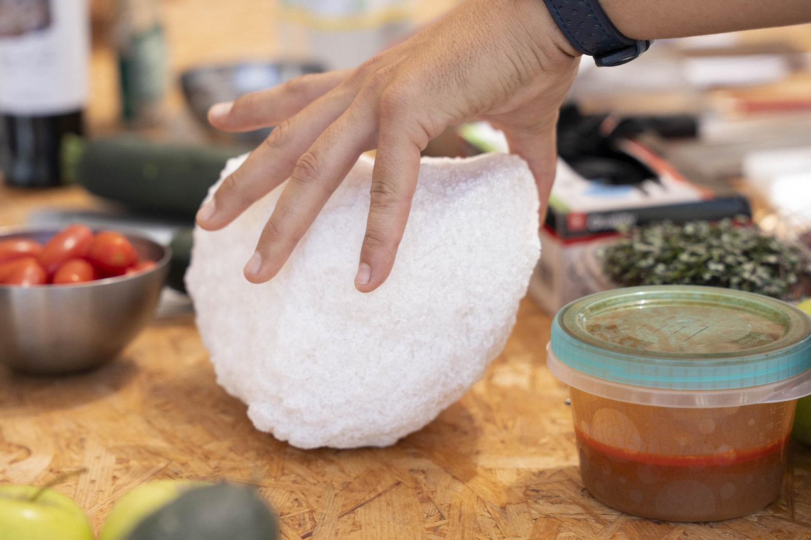 Las imágenes de la charla y degustación de la gamba roja por Rafa Rodríguez