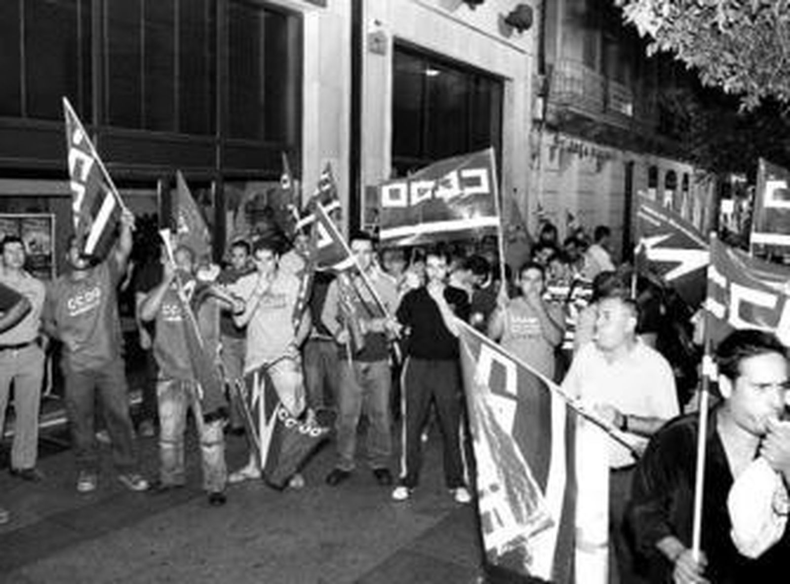 Los trabajadores del metal protestaron el pasado jueves por mejoras en su convenio colectivo.