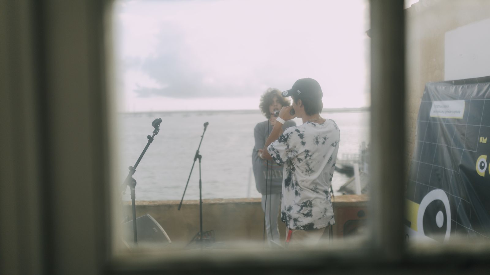 Uno de los escenario fue un mirador excelente al Atlántico desde Faro.