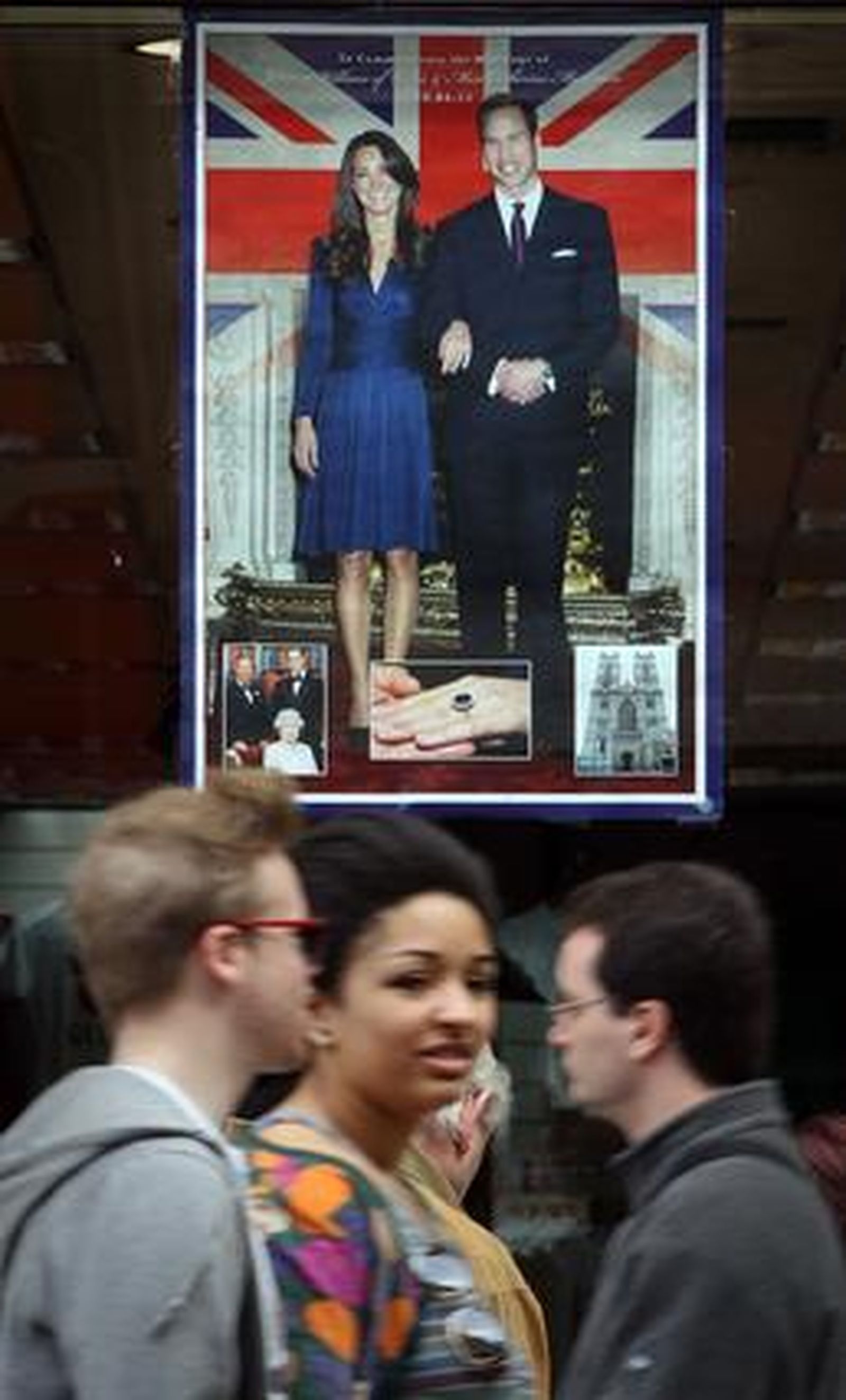 El Reino Unido se prepara para la boda del príncipe Guillermo y Kate Middleton.

Foto: AFP Photo