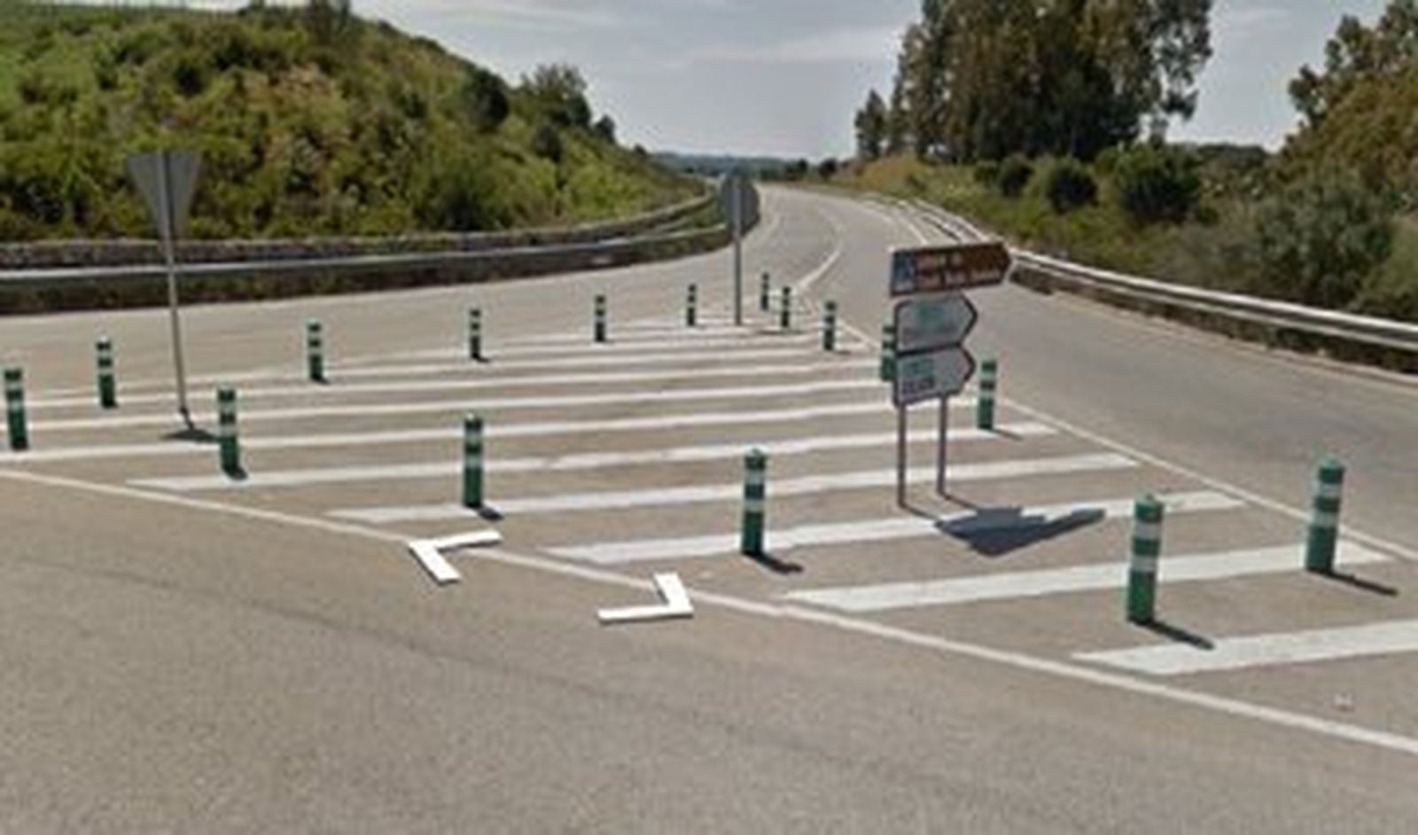 Imagen de la carretera A-390.