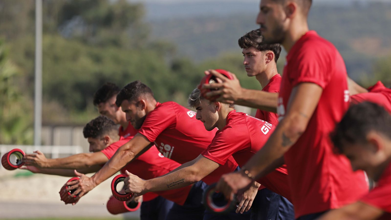 Fotos del primer entrenamiento del Algeciras CF