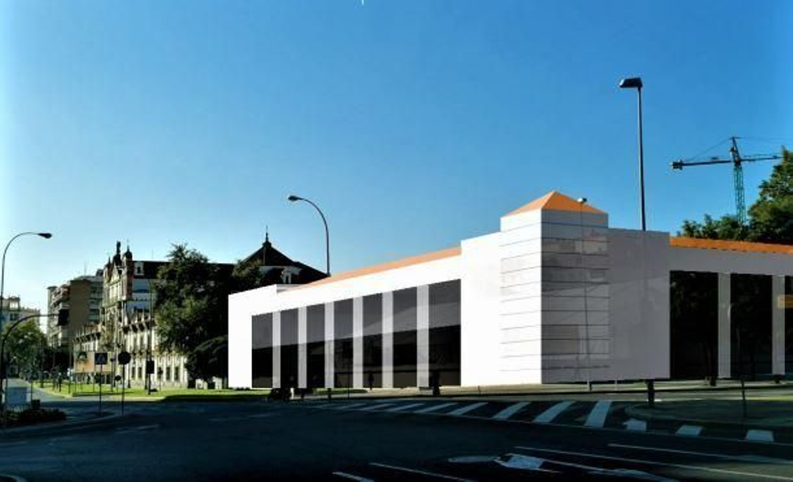 Edificio de oficinas proyectado junto al Palacio de la Merced. Edificio de oficinas proyectado junto al Palacio de la Merced.