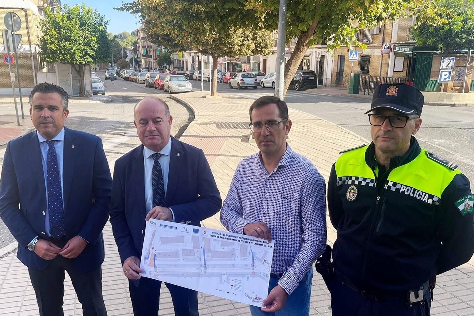 Presentación de las obras en la avenida de La Legión de Antequera