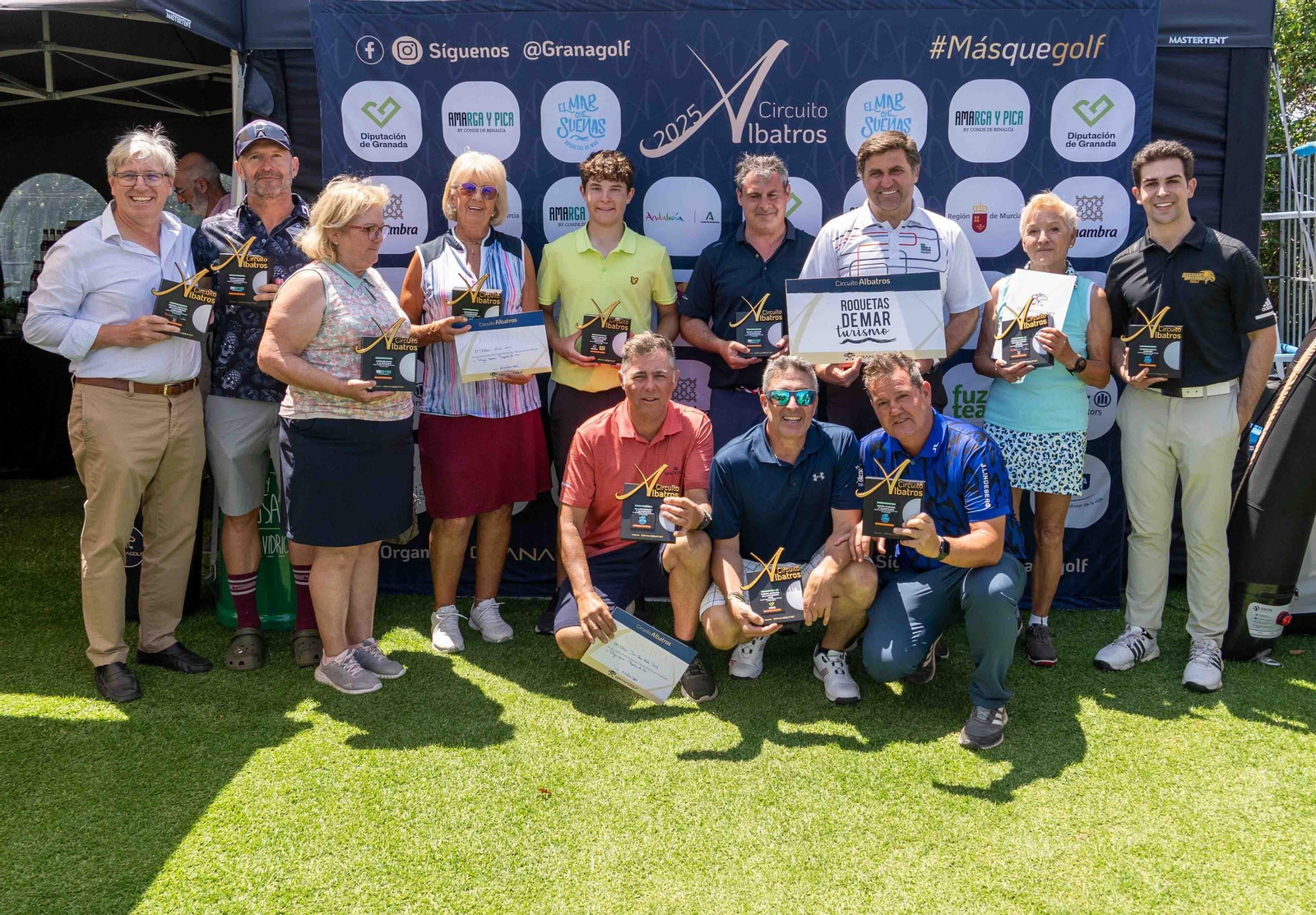 Foto de familia de los ganadores de la competición celebrada este pasado fin de semana en Roquetas de Mar.