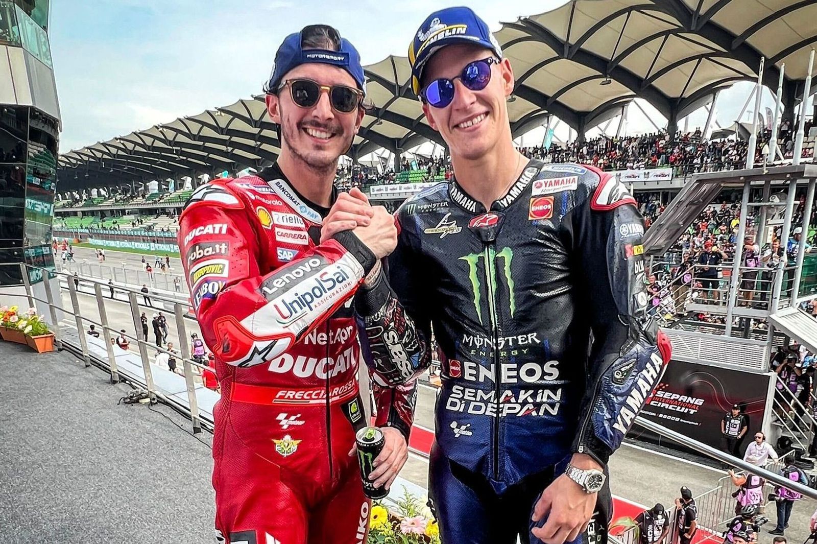 Bagnaia y Quartararo se las verán en Valencia con el título en juego.