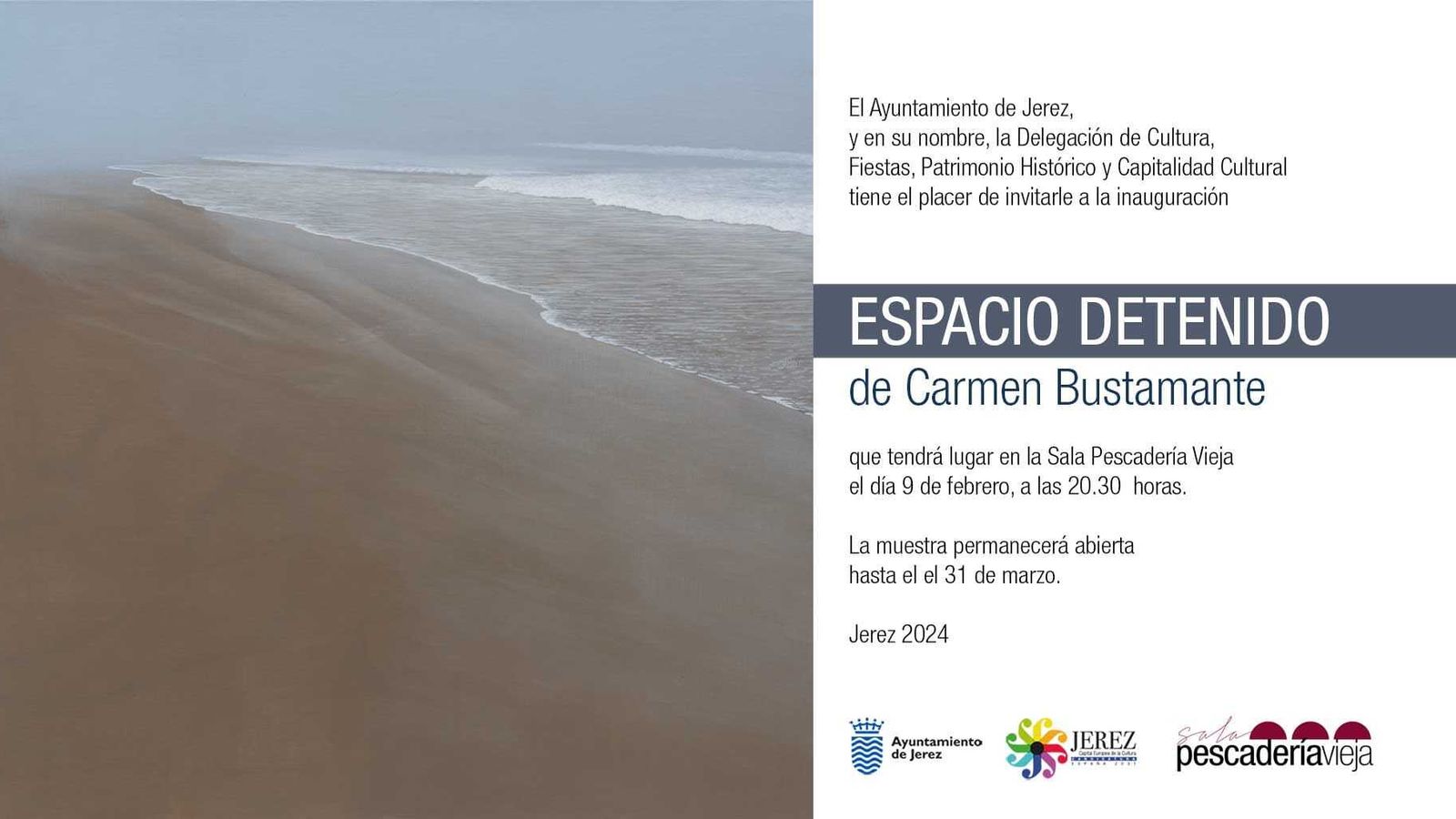 Cartel de la exposición de Carmen Bustamante.