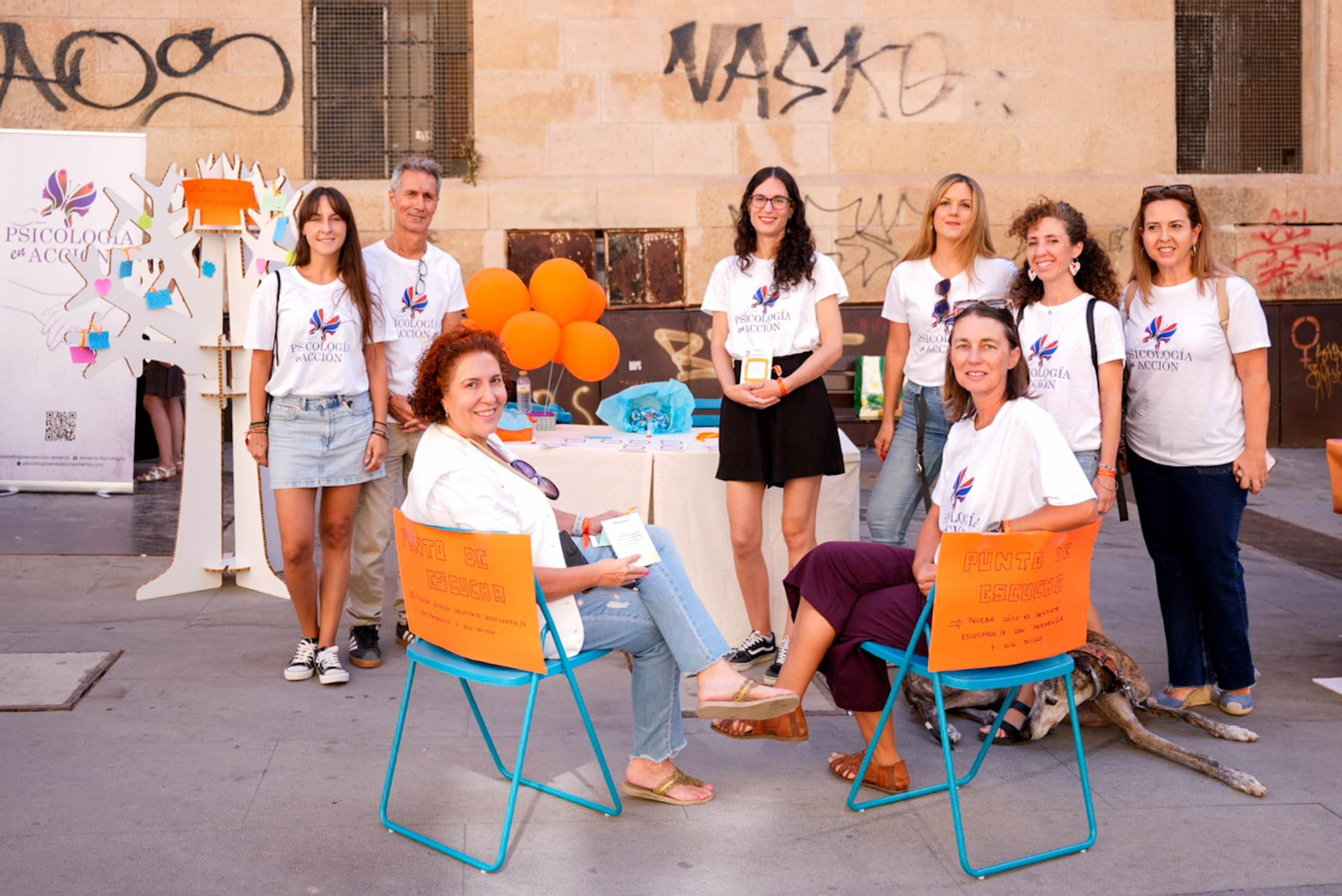 Actividad realizada en el centro de Almería para la prevención del suicidio.
