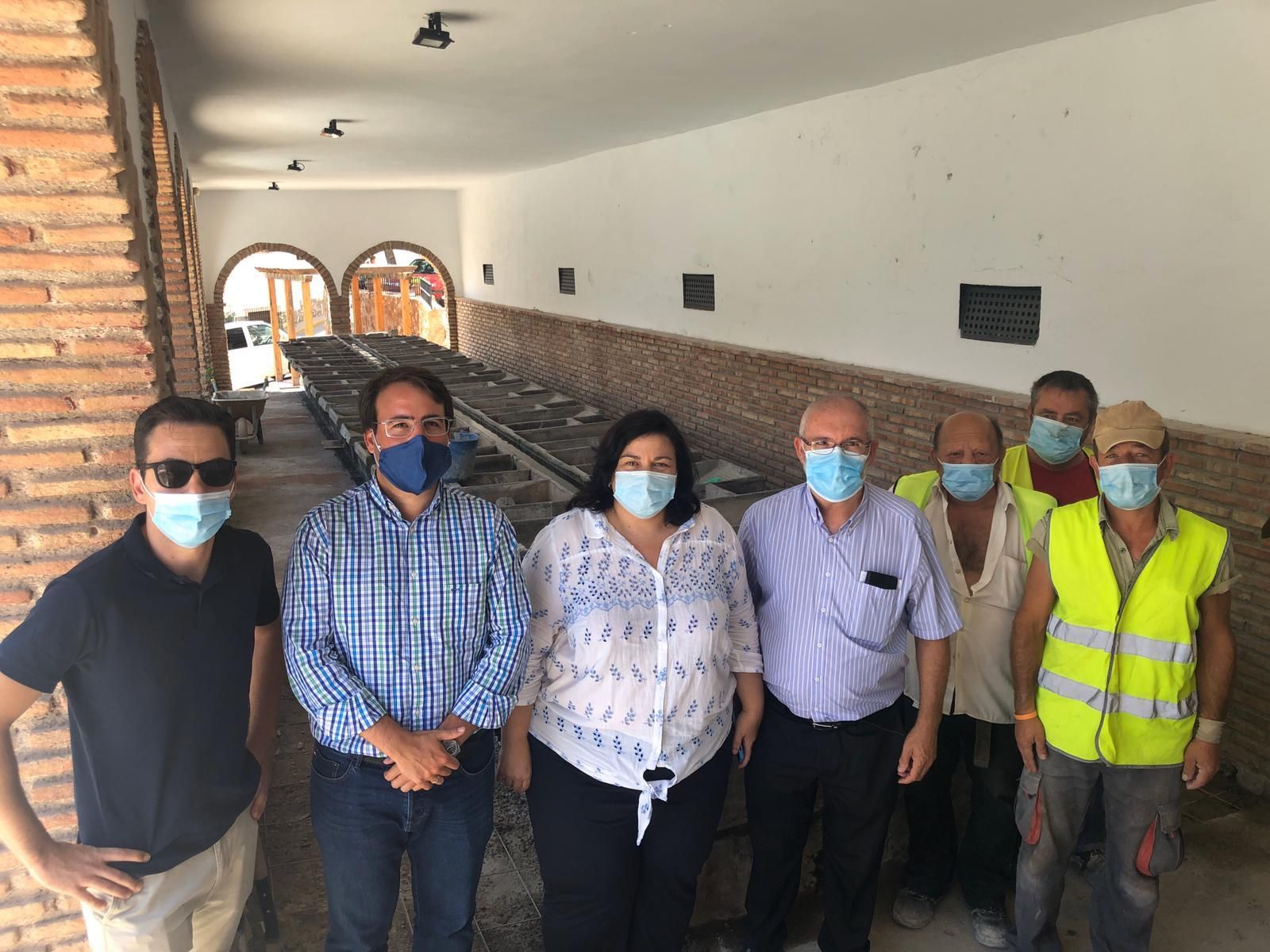 Visita de los representantes de la Diputación provincial de Almería al municipio de Canjáyar.