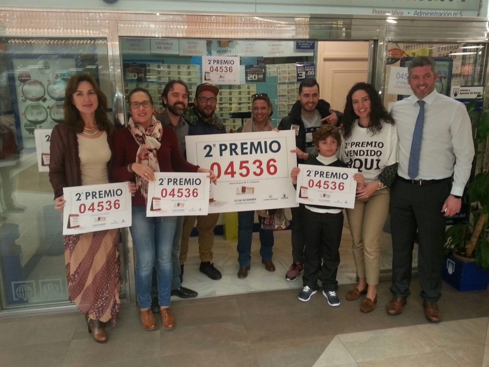 Los premiados en la Lotería de Navidad en Málaga