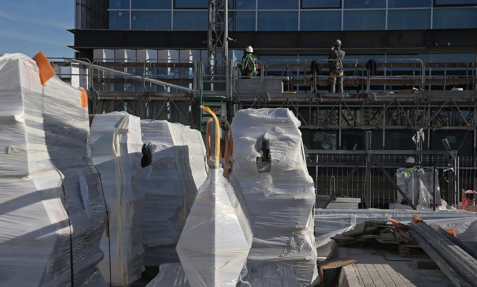 Fotos de la visita a las obras del Centro de Innovación de la UCA del Lago Marítimo en Algeciras