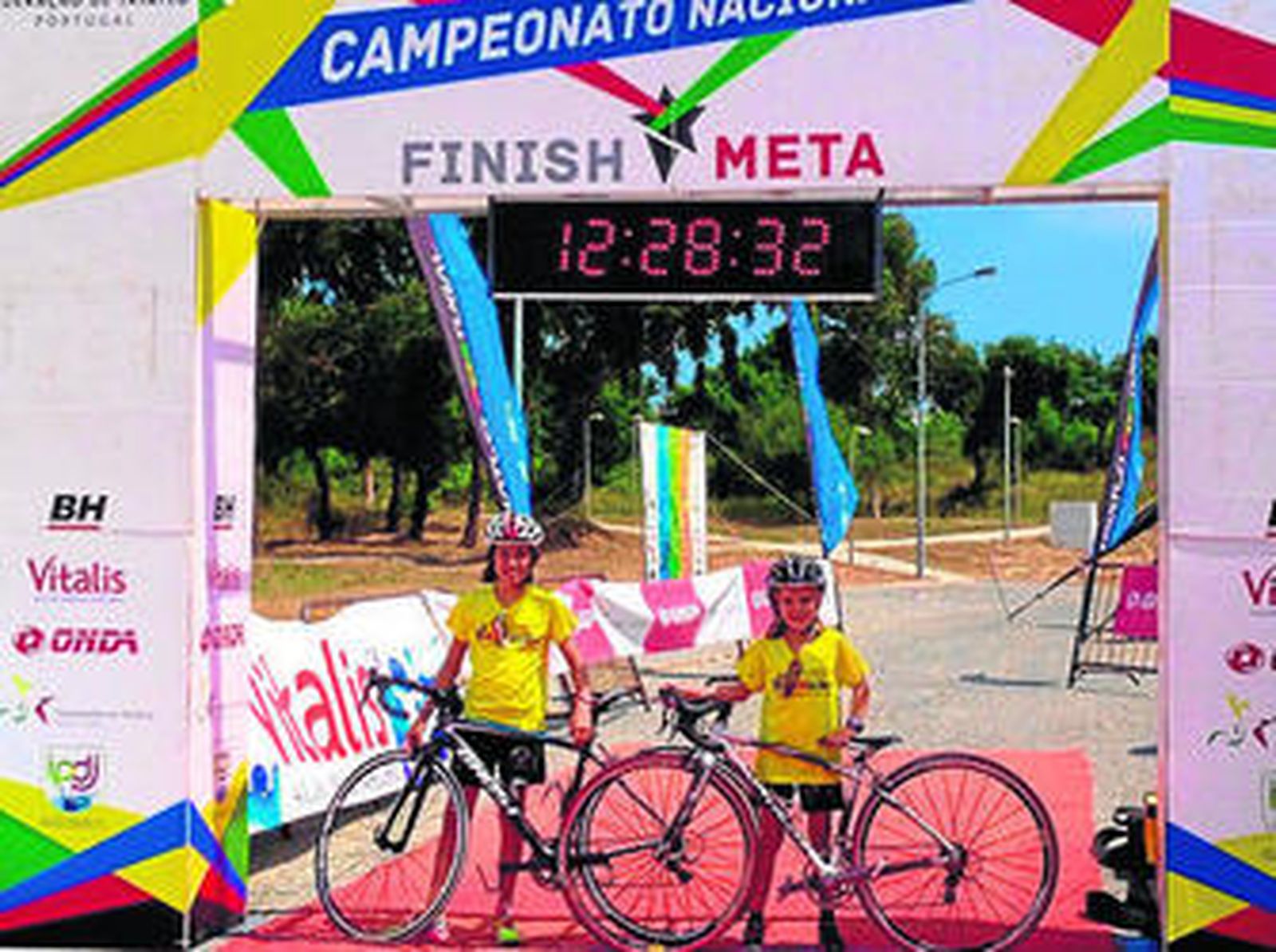 Mayte y Cristina Jiménez-Orta, durante su participación en Portugal.