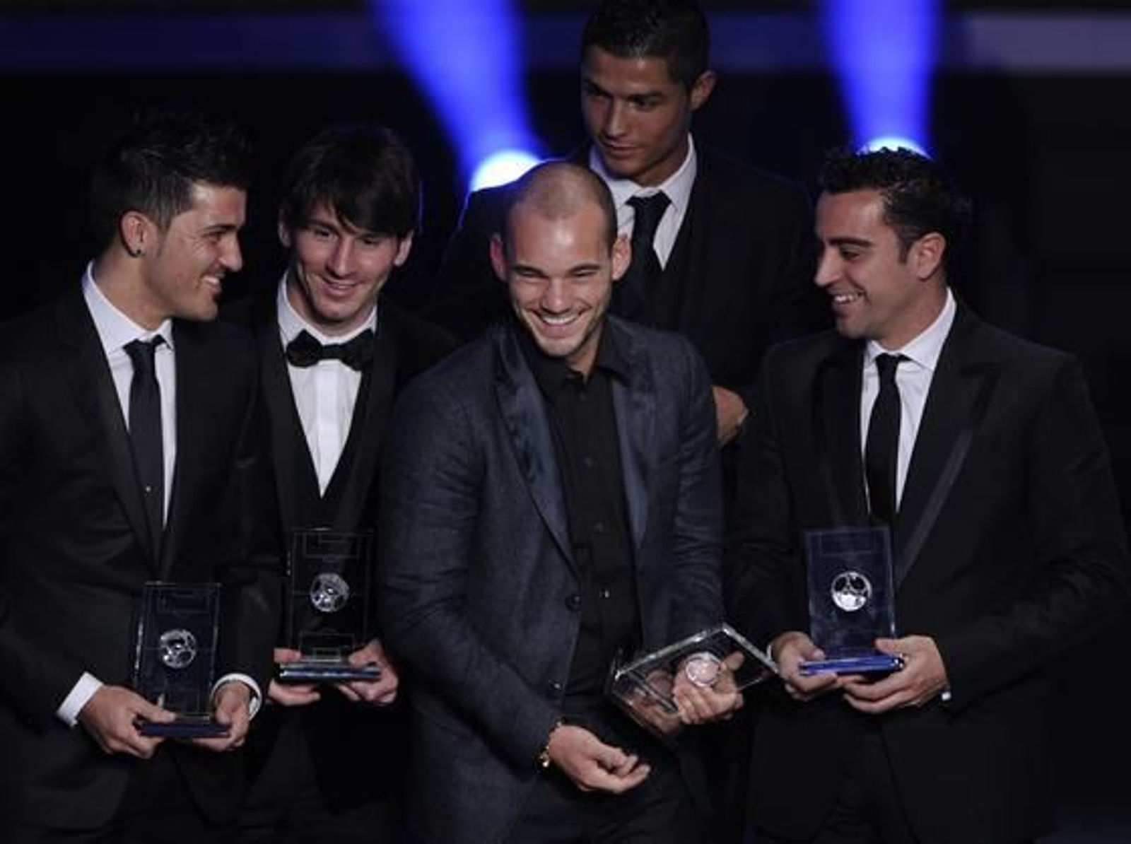 El once ideal de la FIFA.

Foto: AFP Photo