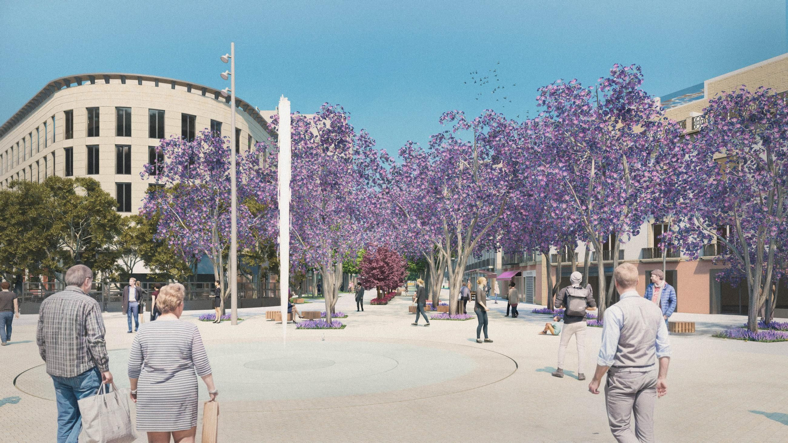 Presentada la peatonalización del Paseo de Almería, en imágenes