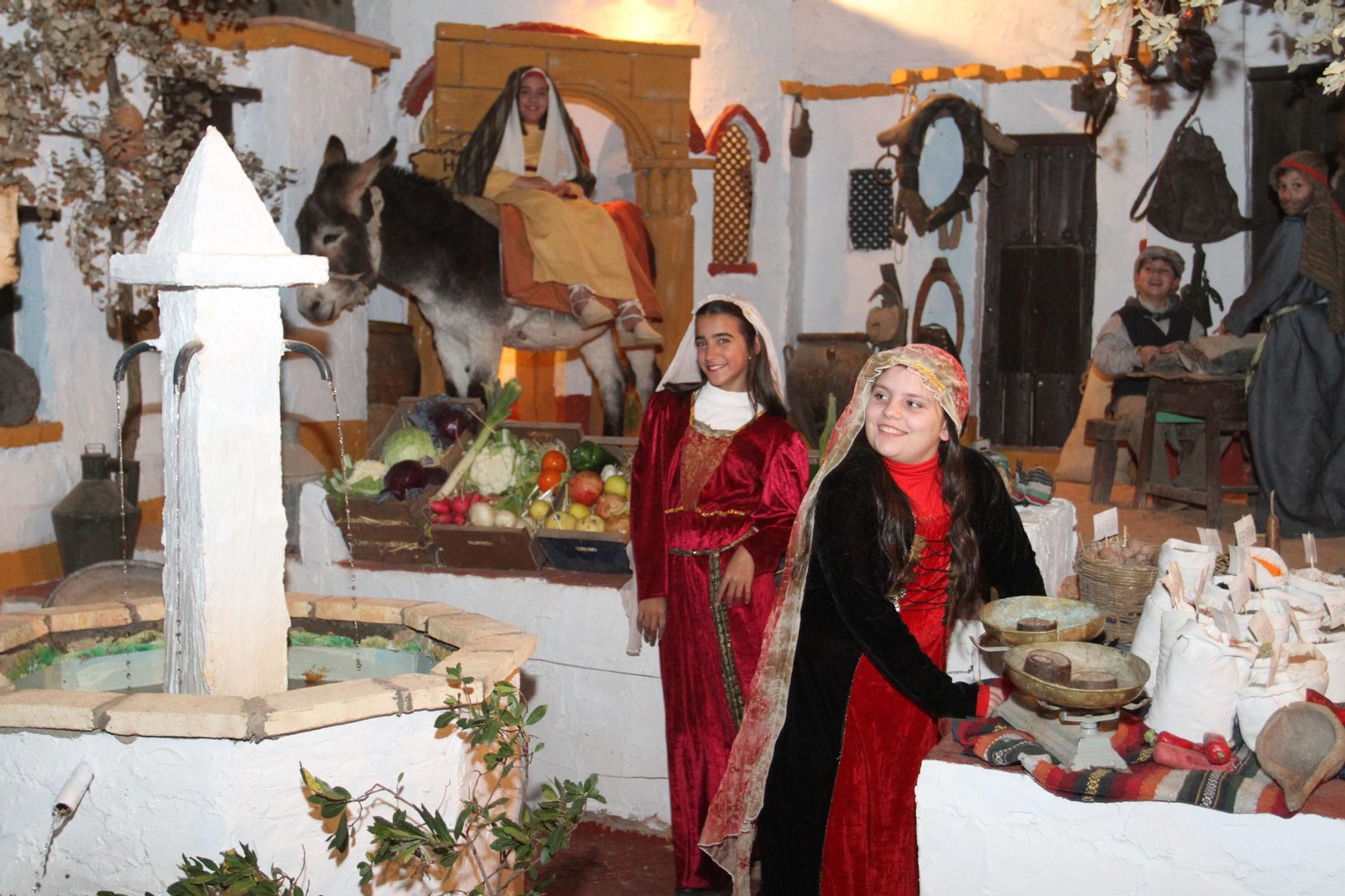 Imágenes de la inauguración del Belén viviente de Beas