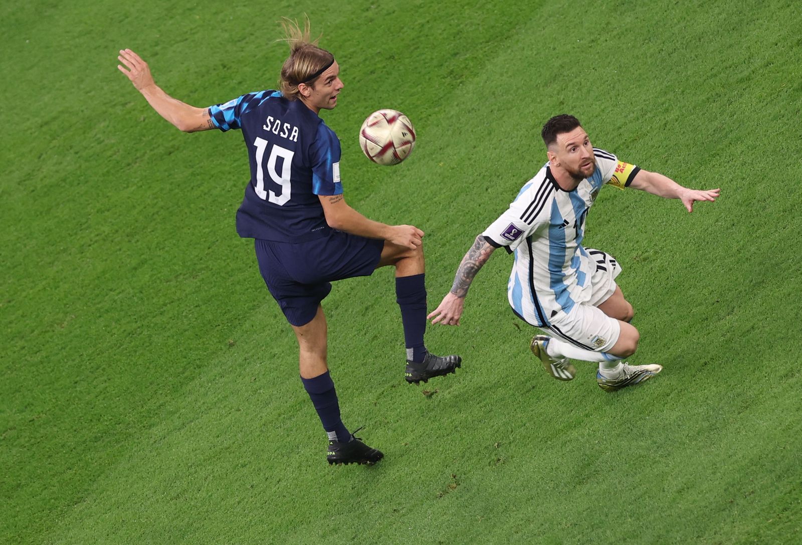 Las fotos de Messi contra Croacia