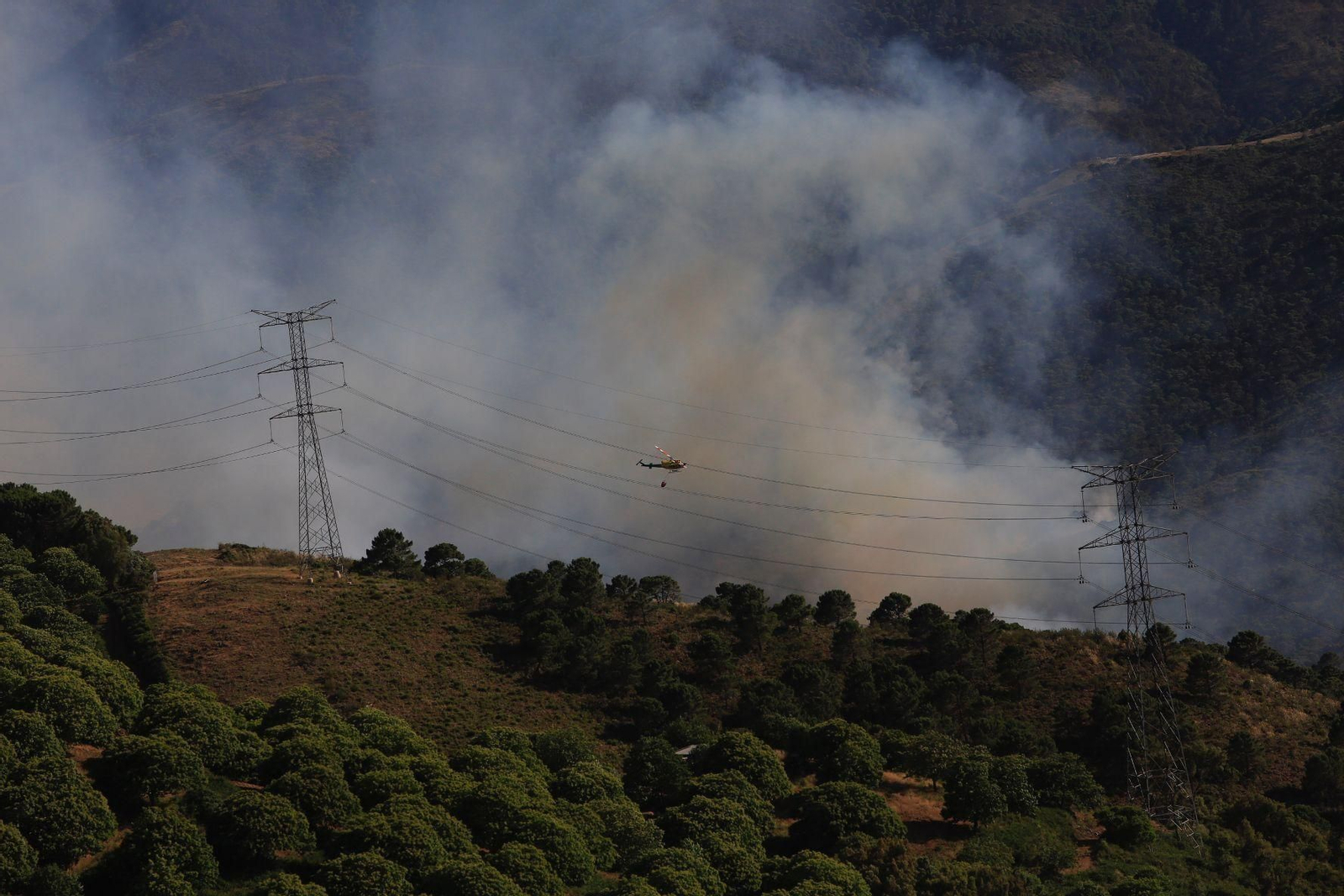 El incendio en Pujerra, en Málaga, en fotos
