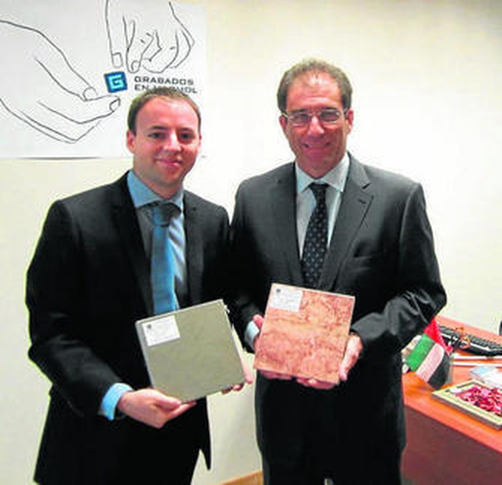 De los Ríos (Grabados en Mármol) y Jaime Montalvo (Embajada de España).