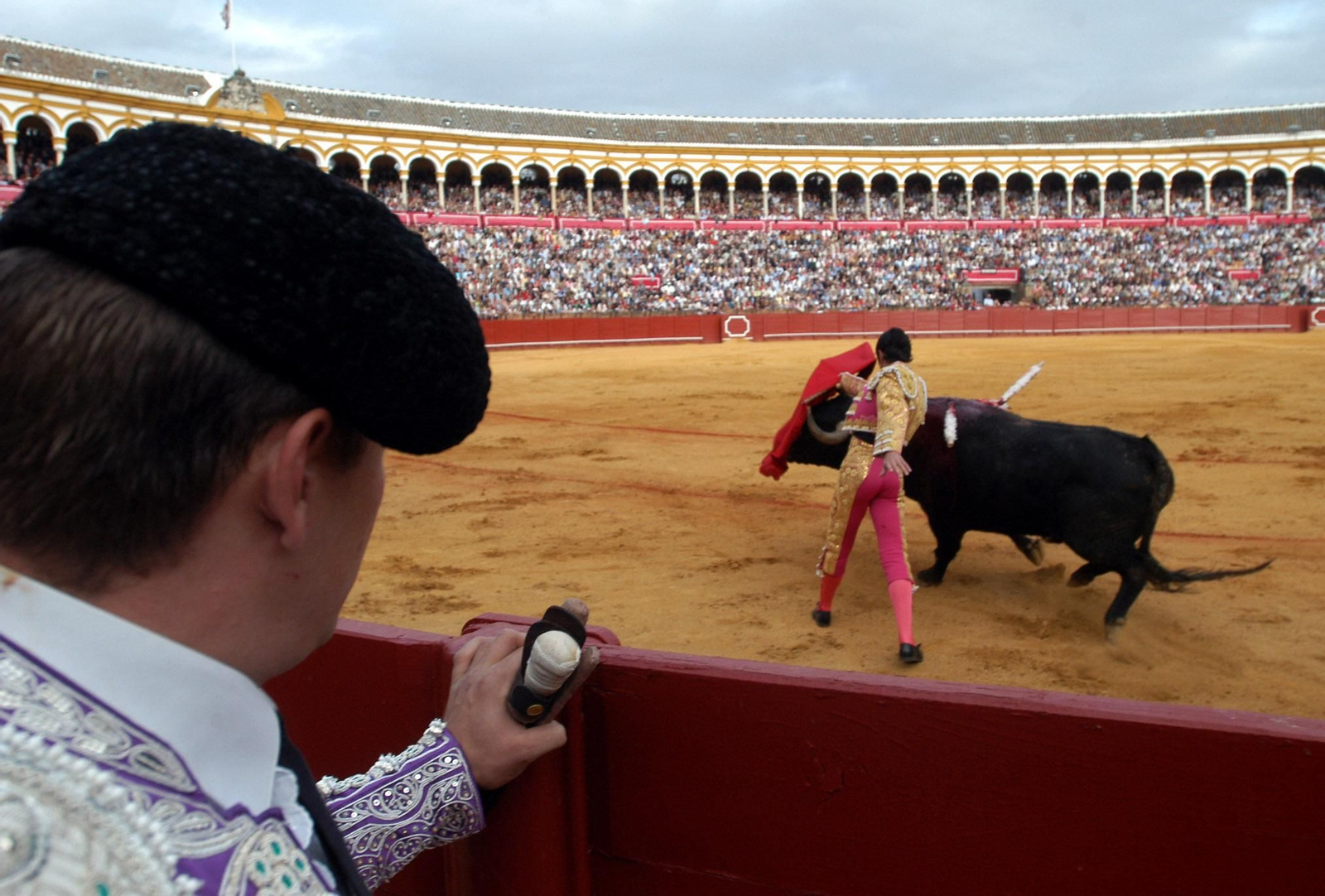 Una corrida de toros en la Maestranza.