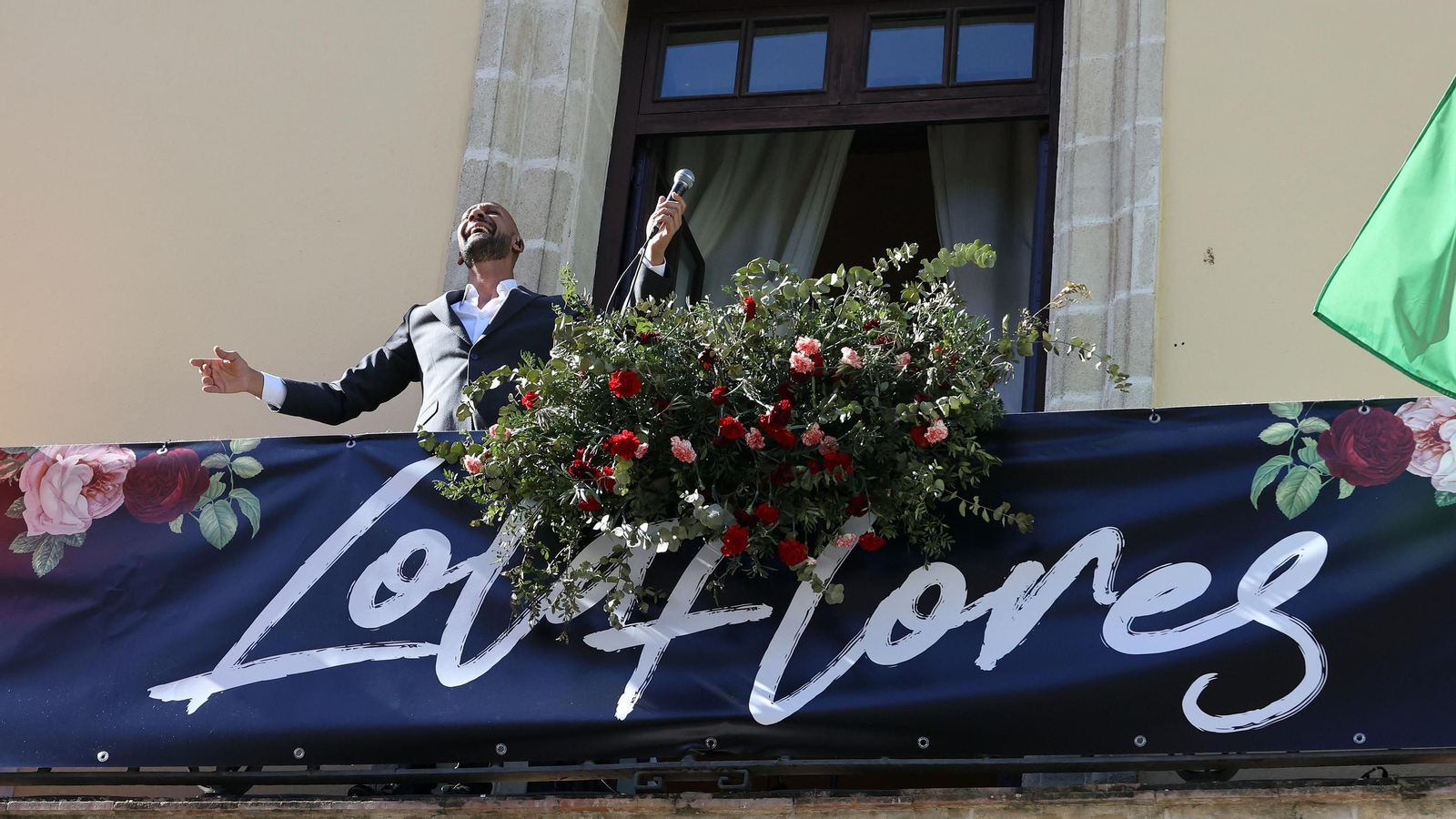 Imágenes de los balcones de Lola Flores en Jerez